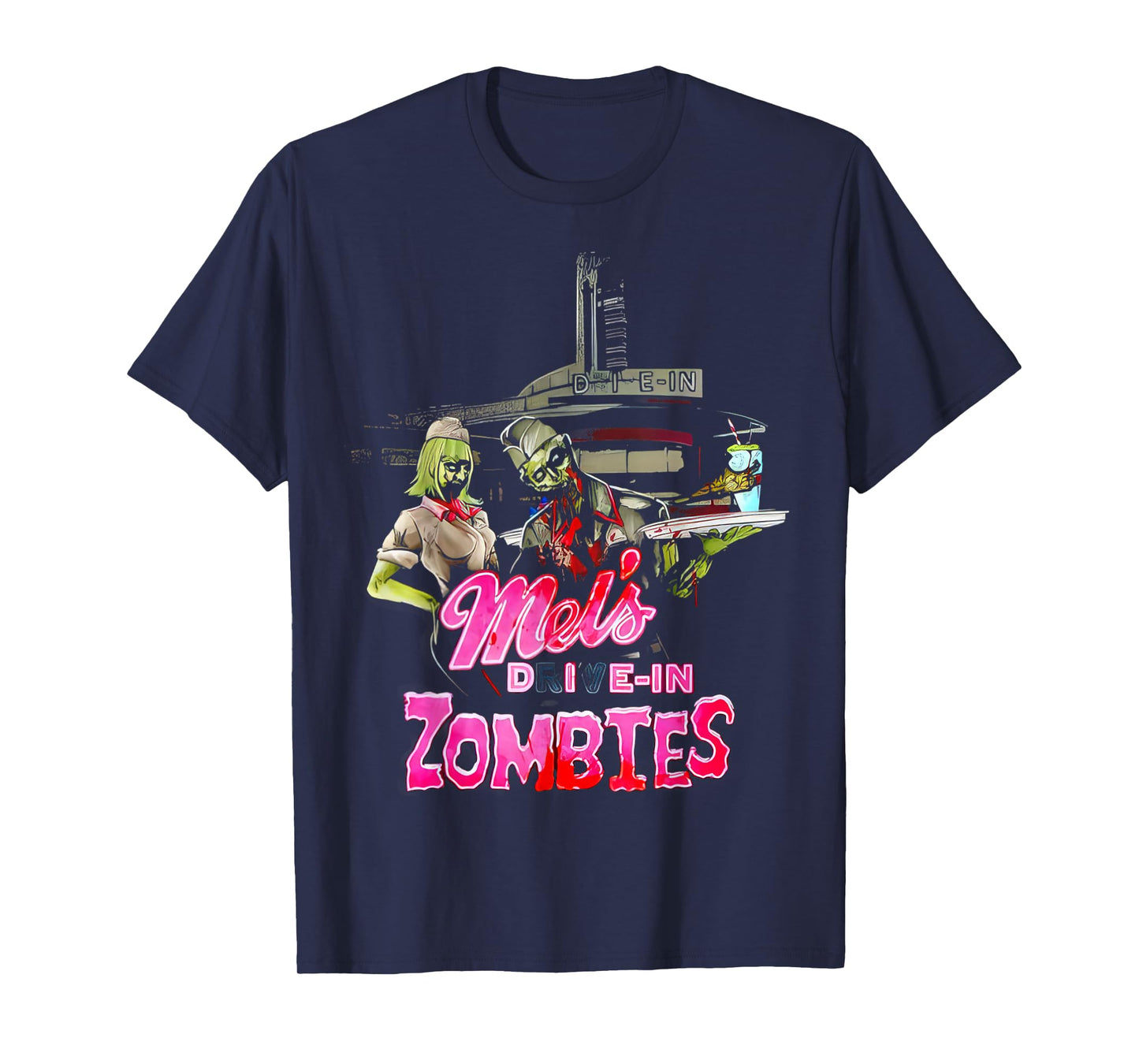 Mel's Die-in Zombies Halloween T-Shirt
