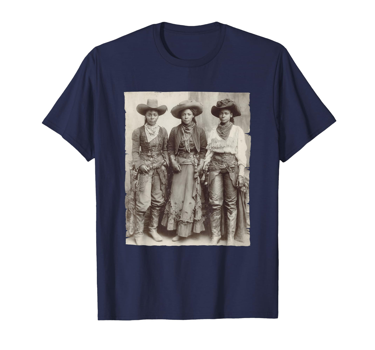 Black Cowgirl Western Rodeo Melanin Black History Texas T-Shirt