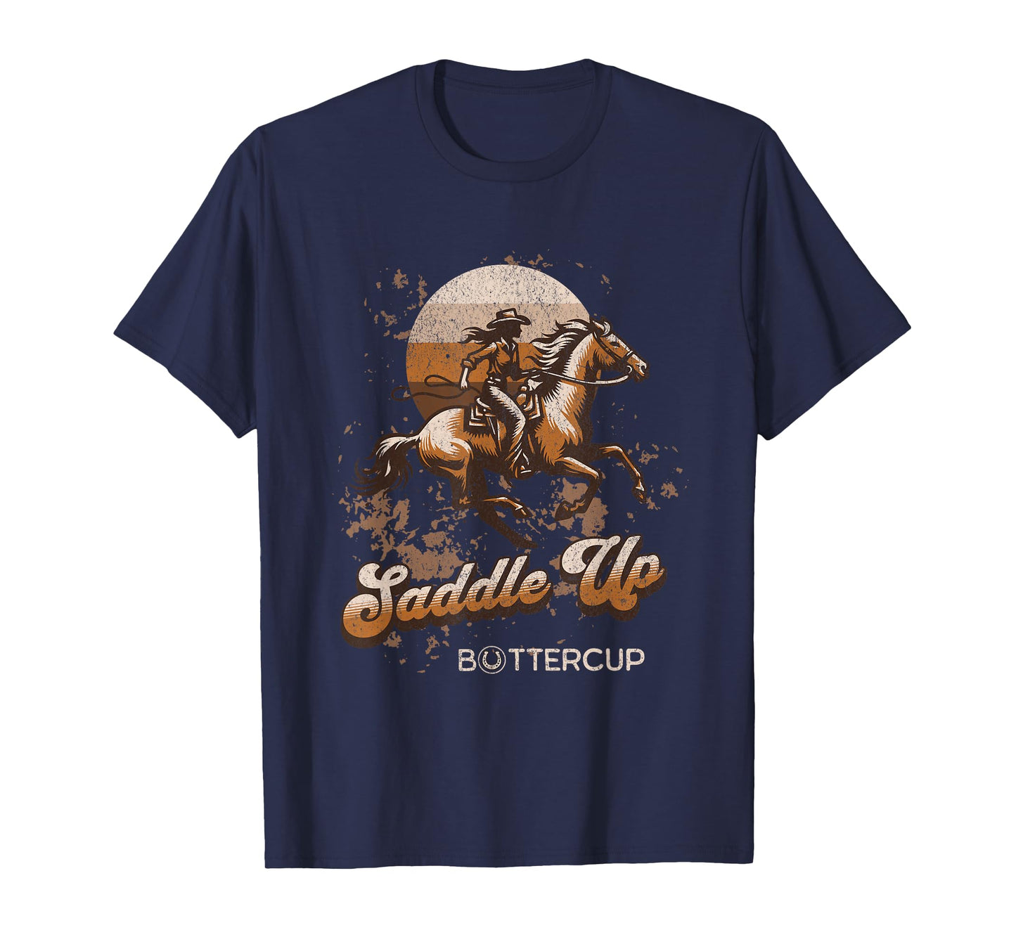 Saddle Up Buttercup Cowgirl Western Horse Riding T-Shirt
