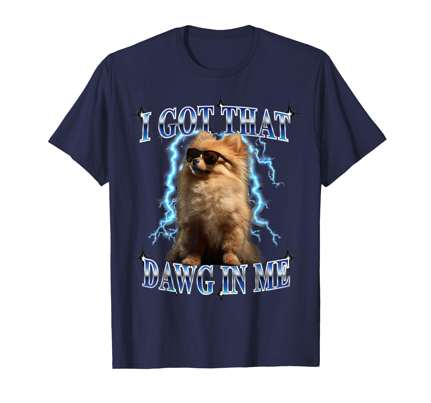 Mens Heavy Metal I Got That Dawg in Me Pomeranian Lover T-Shirt
