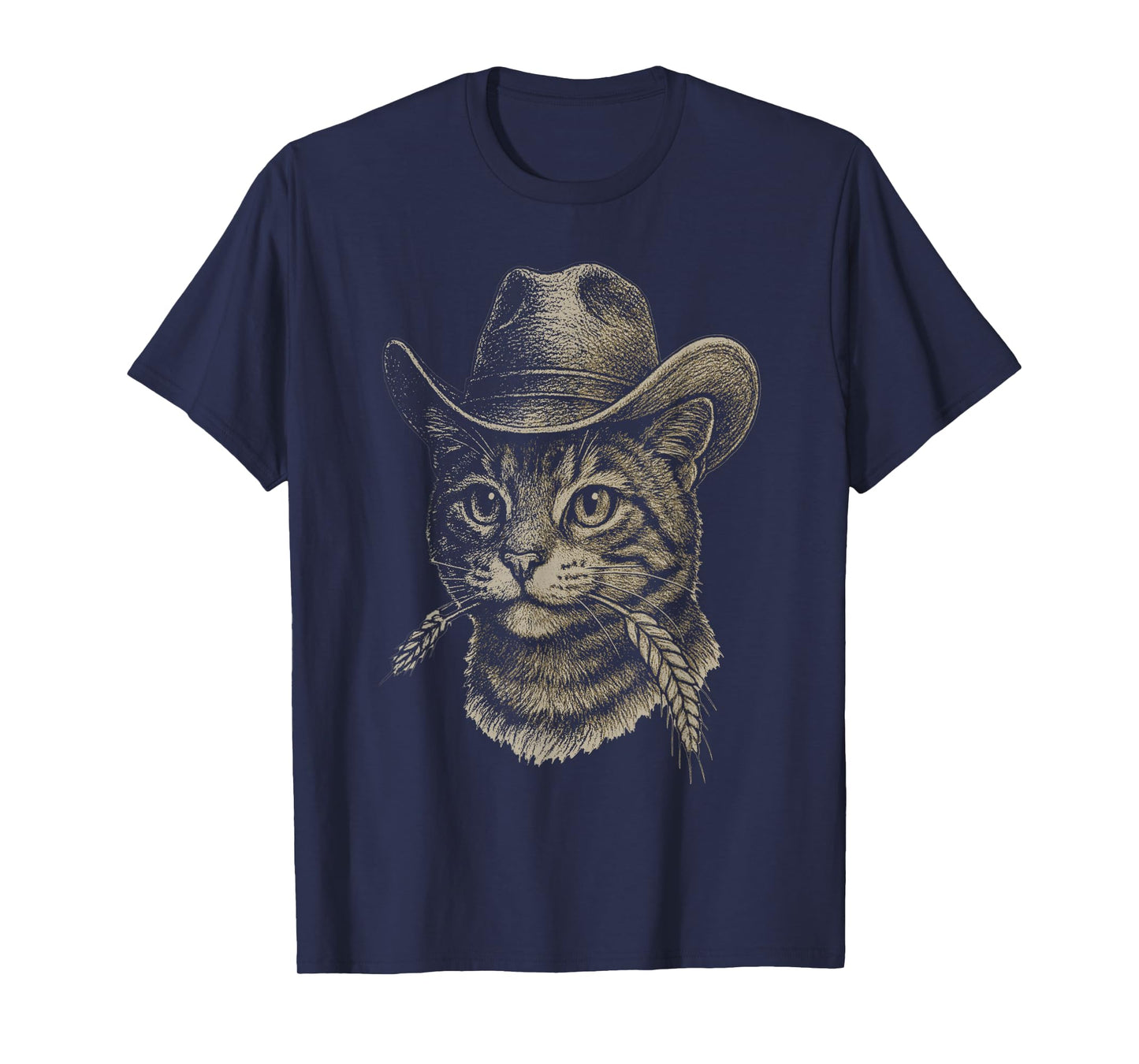 Funny Cat Cowboy Western Country T-Shirt