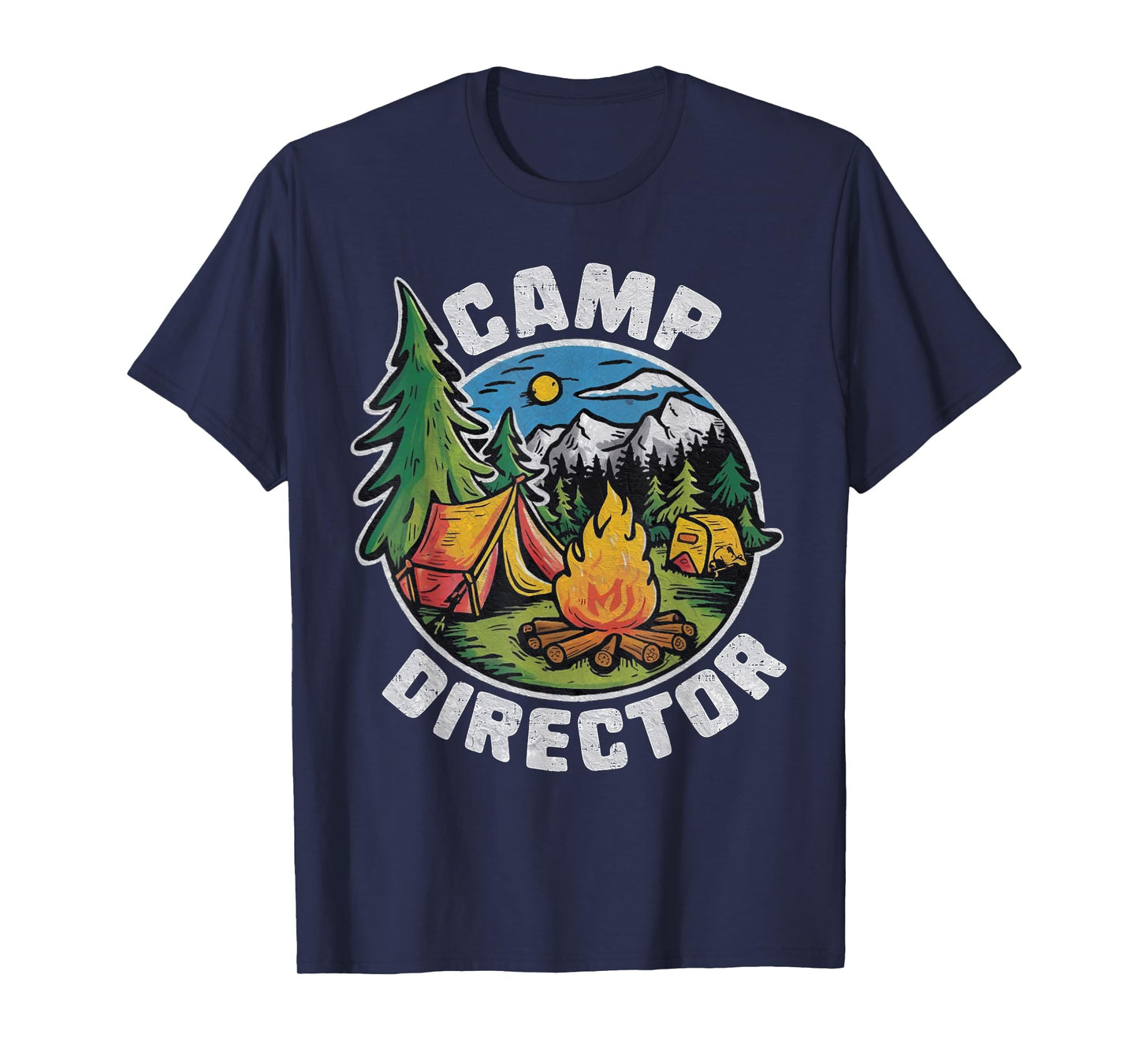 Retro Camp Director Camping Summer Camp Funny Camper Staff T-Shirt