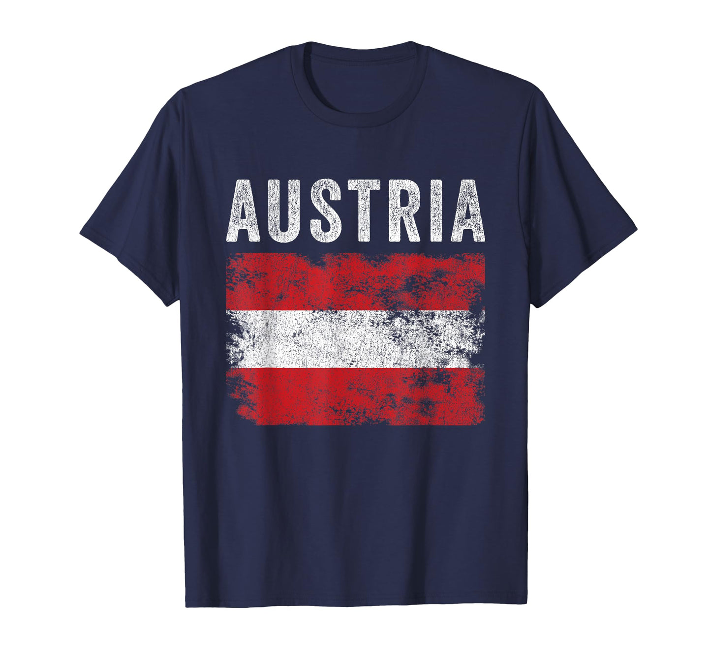 Austria Flag Distressed - Men Women Kids - Austrian Flag T-Shirt