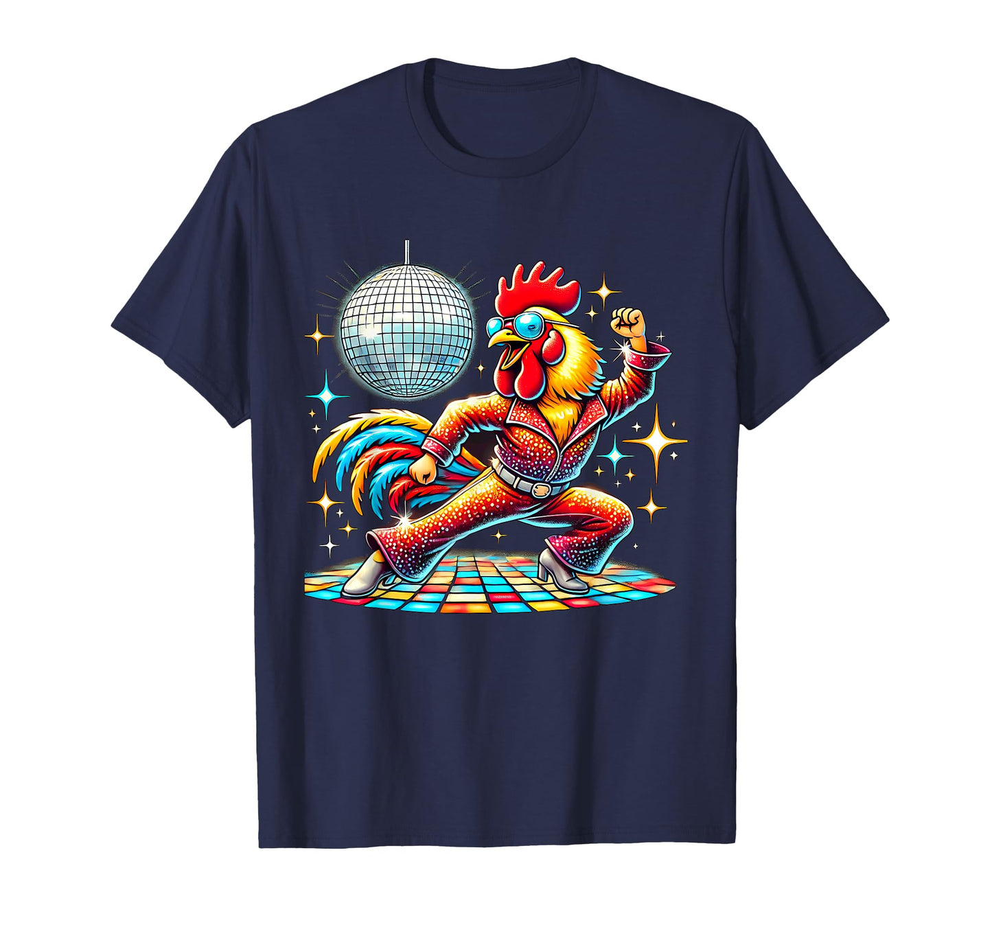 Aesthetic Rooster Disco T-Shirt