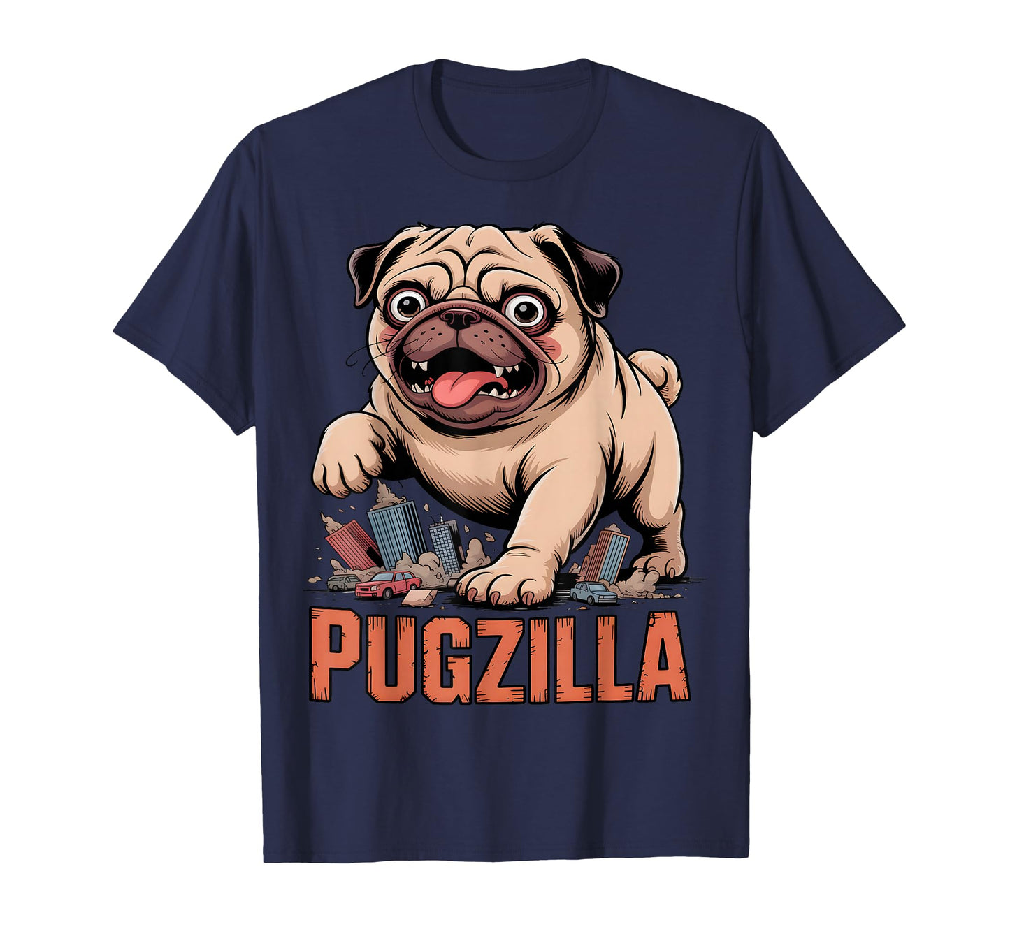 Funny Pugzilla Pug T-Shirt