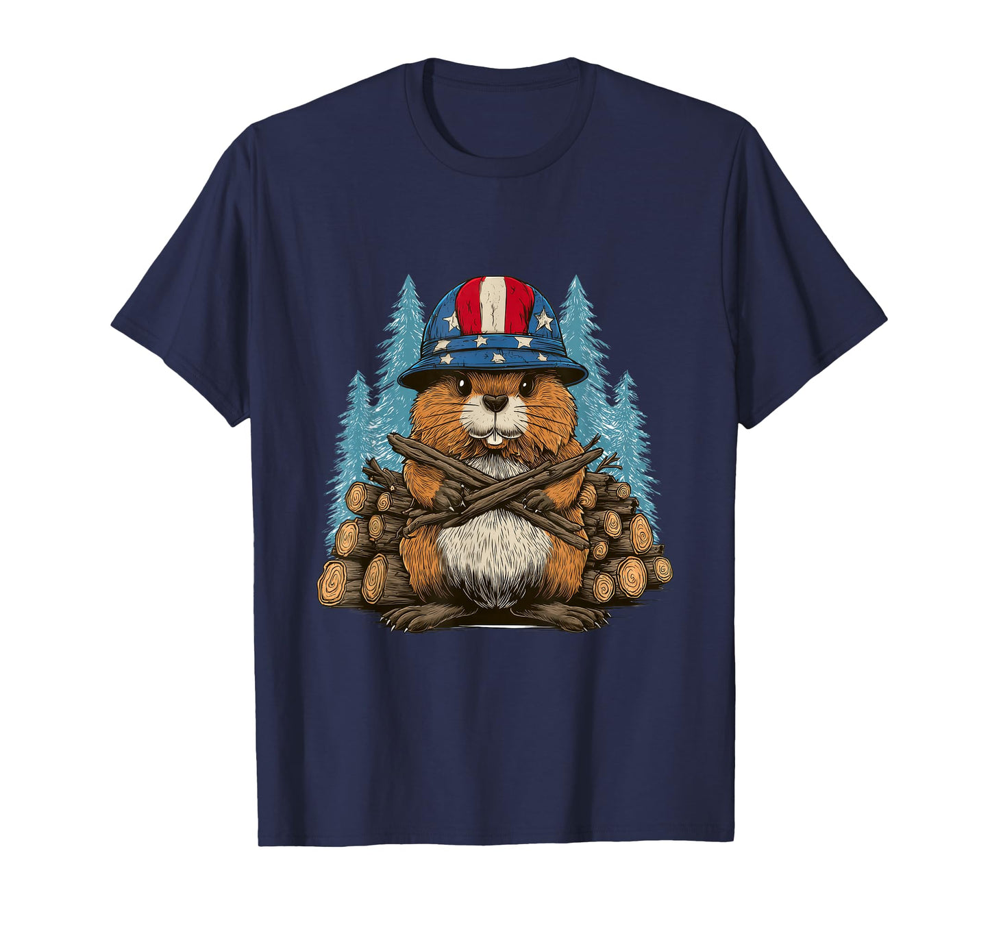 Pretty US Beaver Look T-Shirt