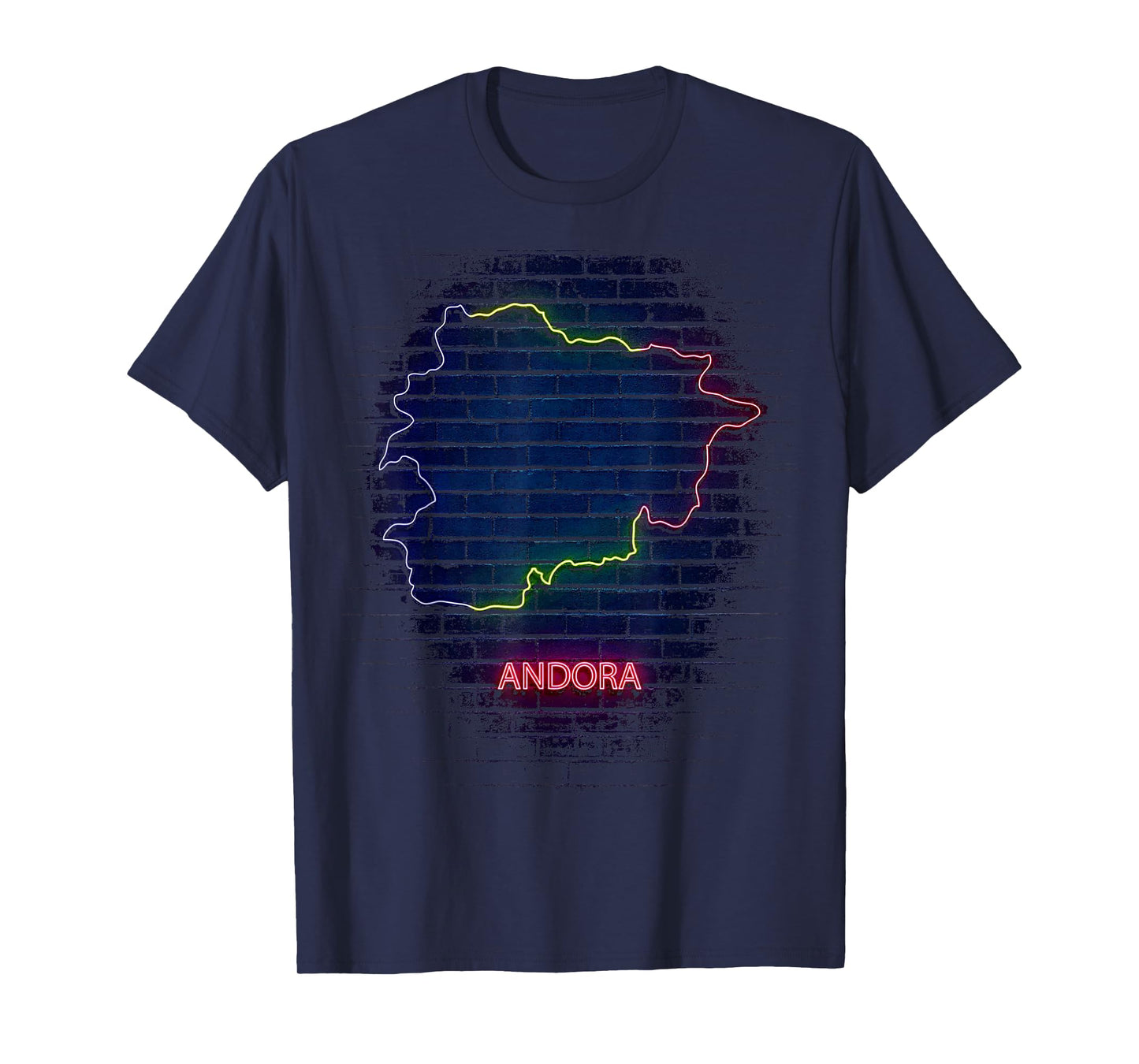 ANDORA country outlline Flag T-Shirt