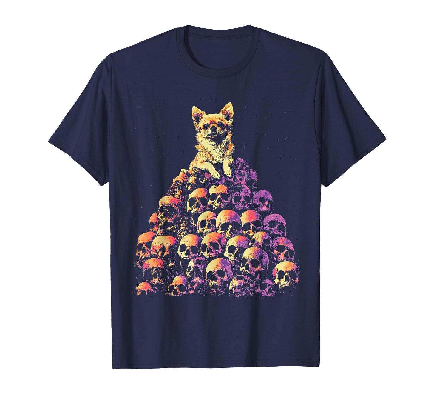 Chihuahua Dog Skeleton T-Shirt for Men Women Kids