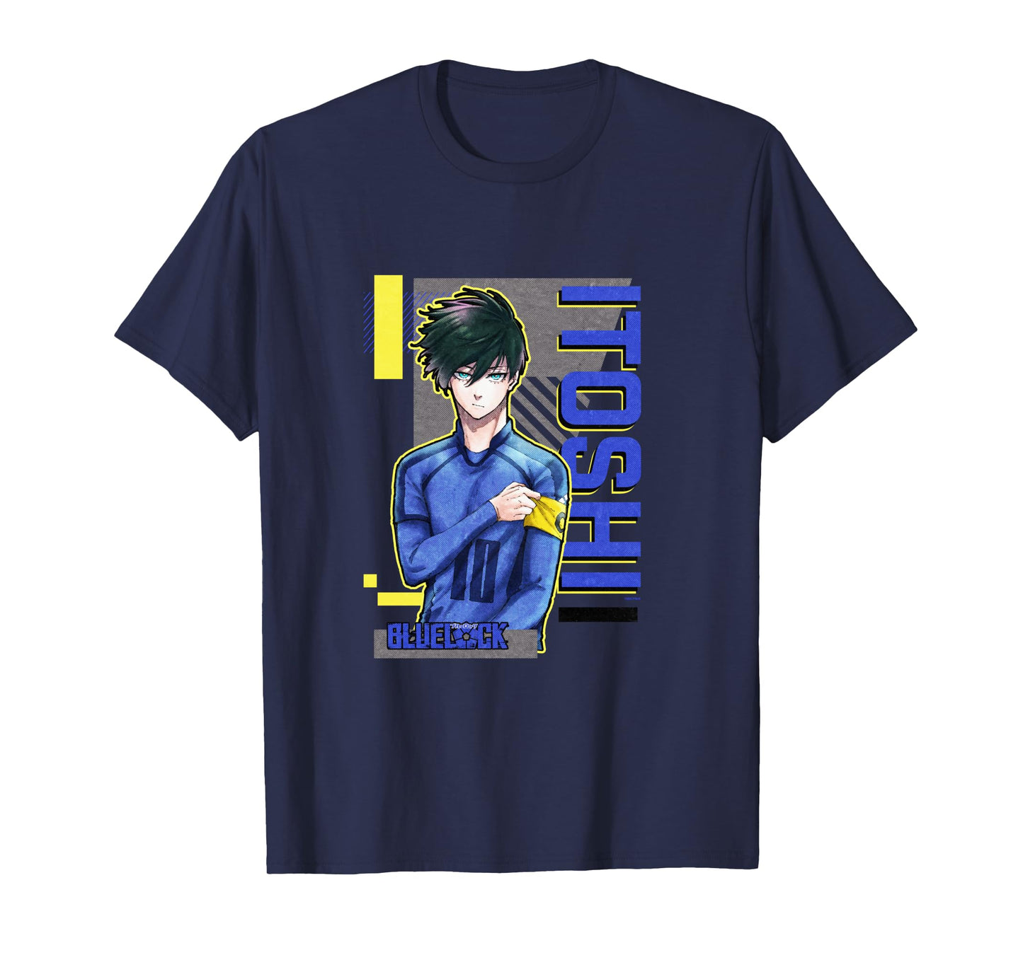 Blue Lock Rin Itoshi The Captain Big Chest Neon Portrait Long Sleeve T-Shirt
