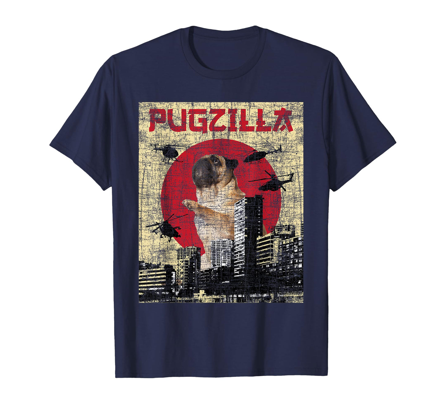 Pugzilla - Dog Lover Puppy Trainer Animal Pet Breeder T-Shirt
