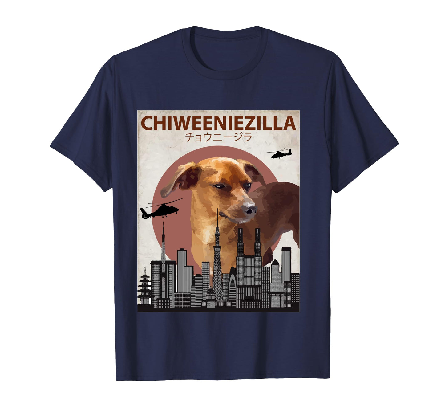 Chiweeniezilla Funny Chiweenie T-Shirt | Dog Lovers Gift