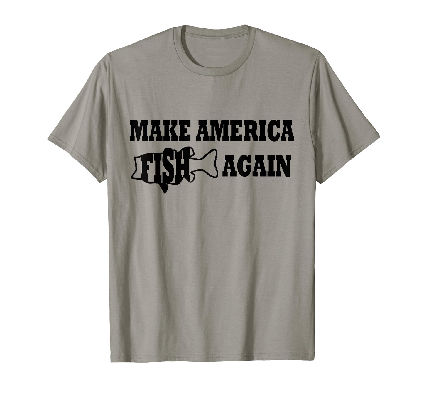 Make America Fish Again Funny Presidental Fishing Shirt