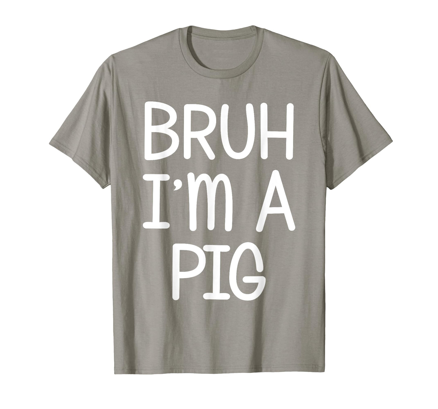 Pretend I'm A Pig Funny Lazy Halloween Costume Party T-Shirt
