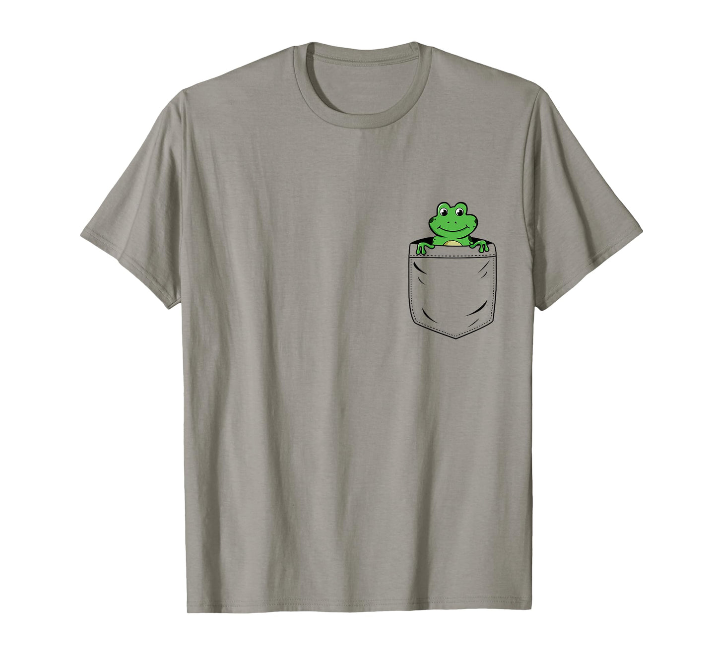 Frog Lovers Cute Funny Frog In Pocket T-Shirt