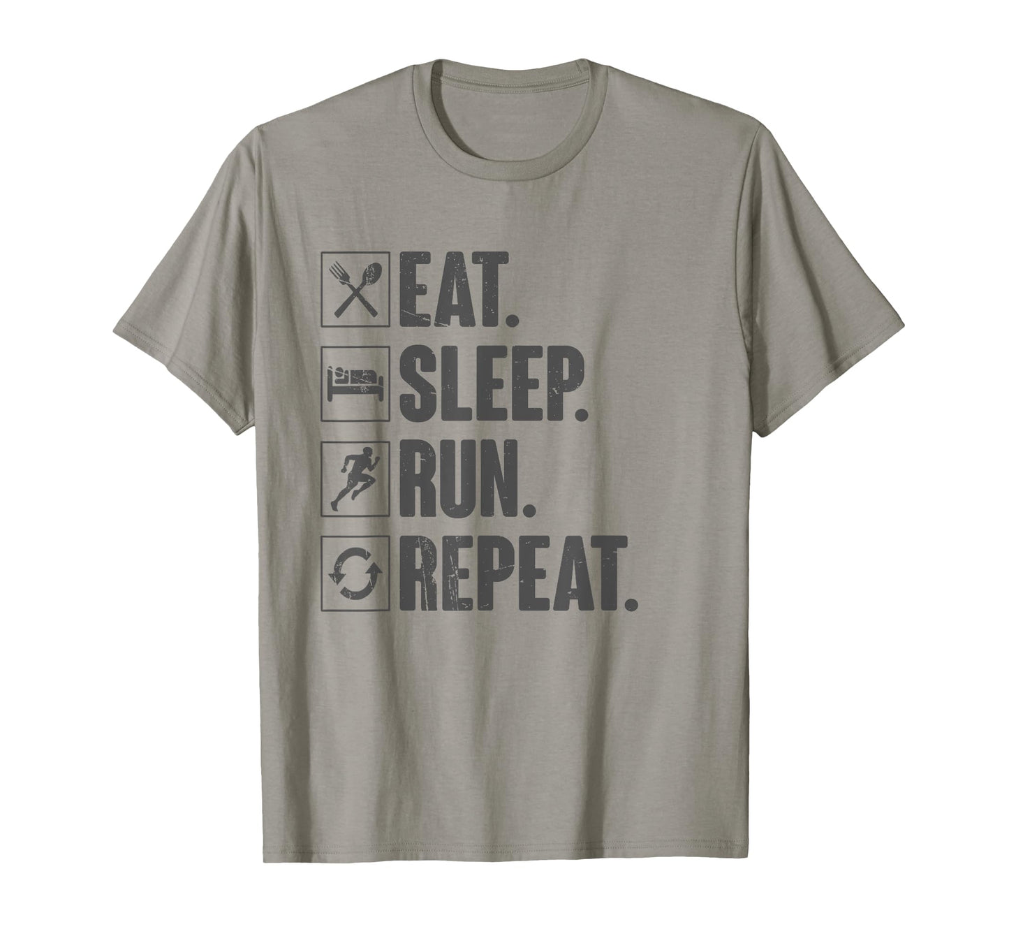 Eat Sleep Run Repeat - Funny Vintage Running Runner Gift T-Shirt