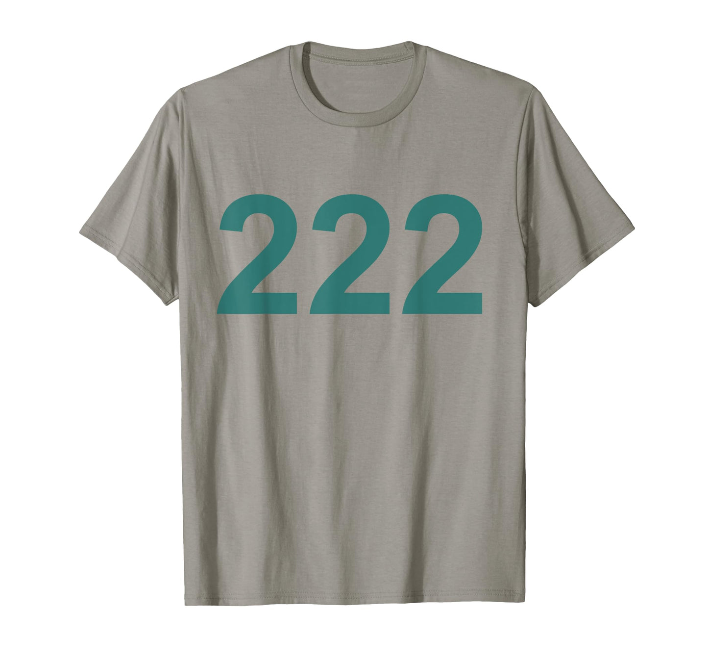 Creative 222 Designs Costume Ideas Co. Number 222 in Green Font on Light Background Fun Halloween T-Shirt