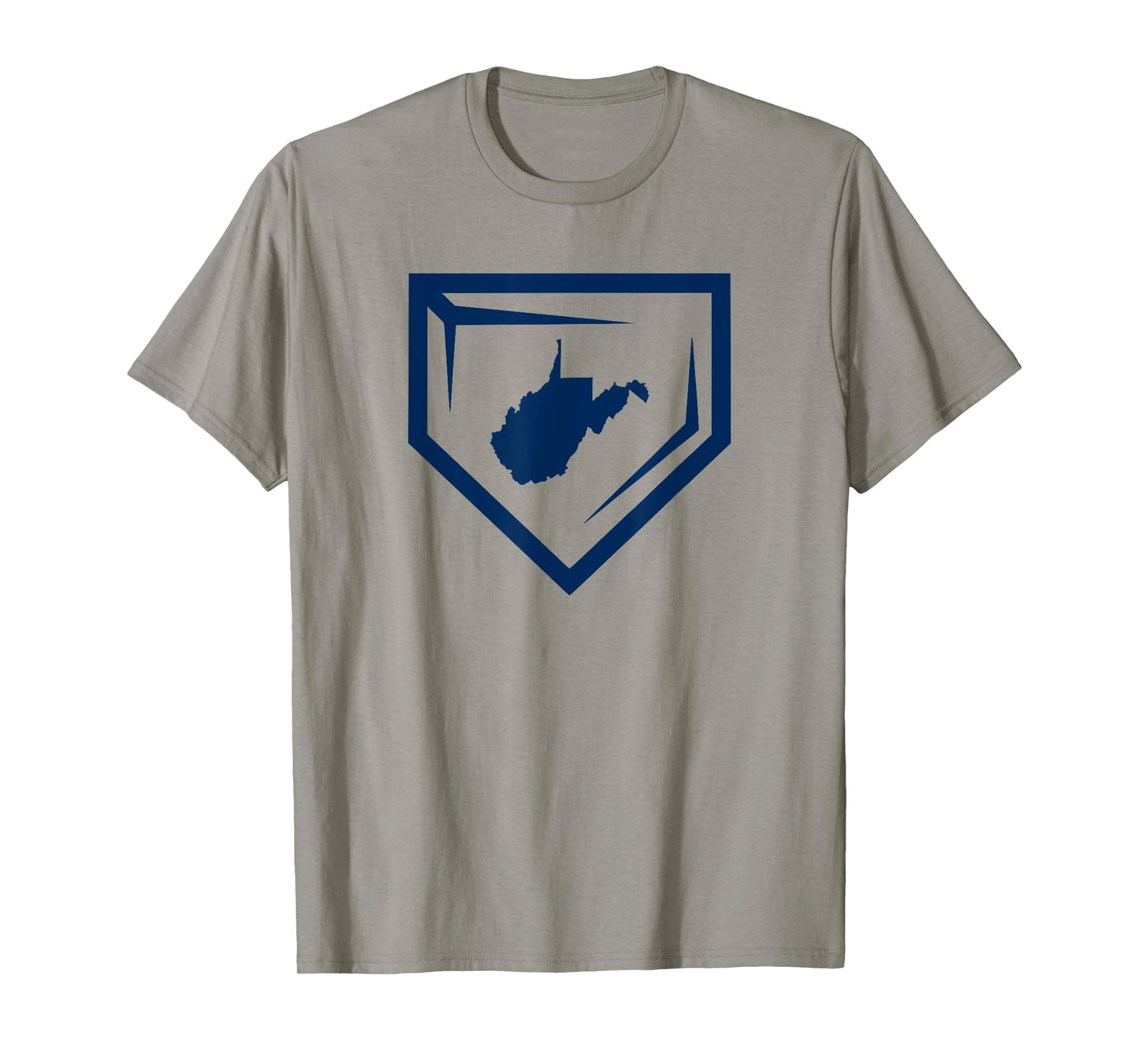 WV Baseball Homeplate Mountain State West Virginia Ball Team T-Shirt