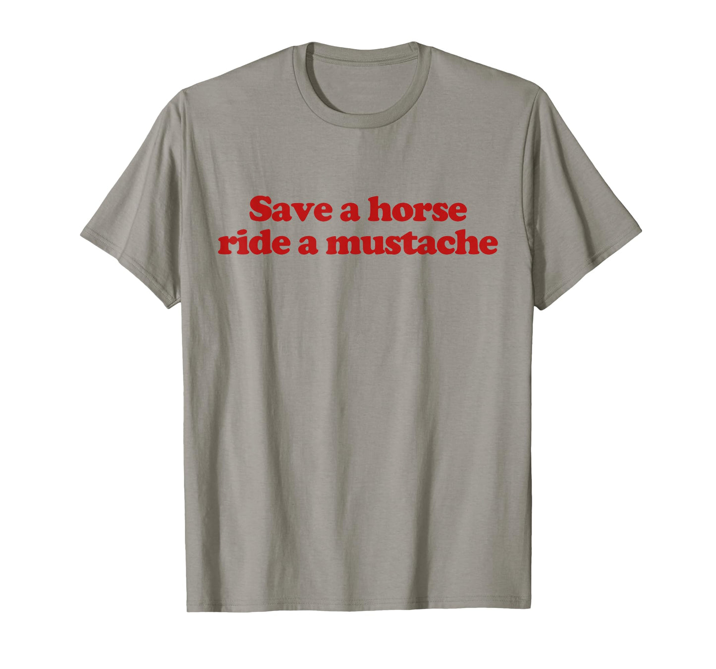 Save A Horse Ride A Mustache Y2k Aesthetic Trendy T-Shirt