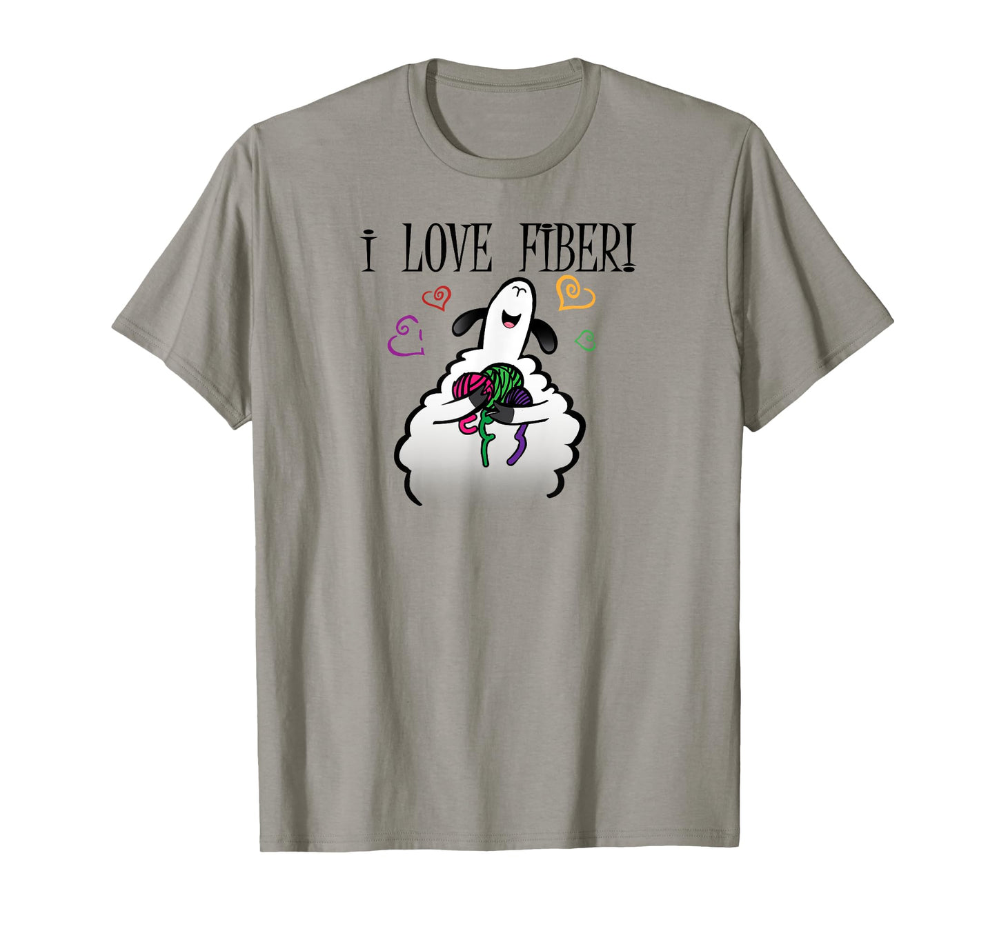 I love fibre Handspinning Funny sheep T-Shirt