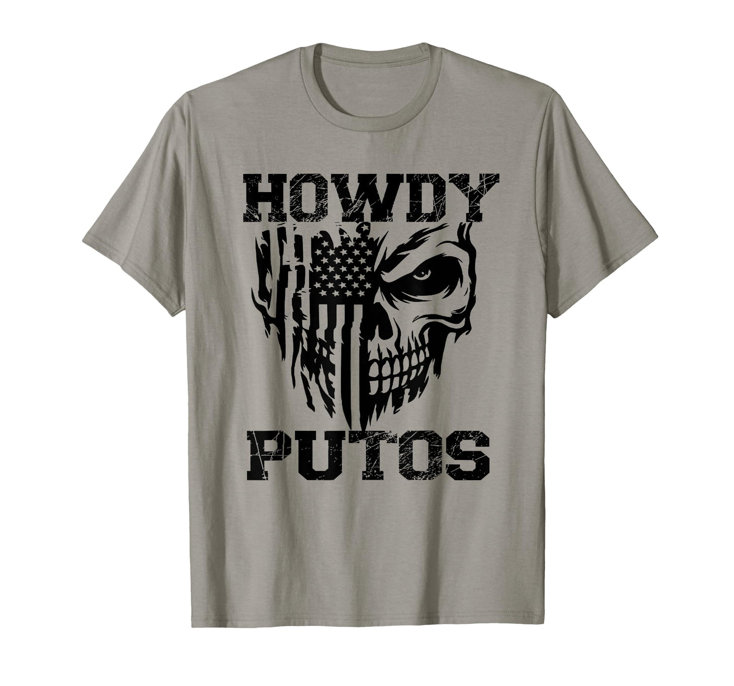 Howdy Putos Cowboy Skull Western Humor Perfect Idea Design T-Shirt