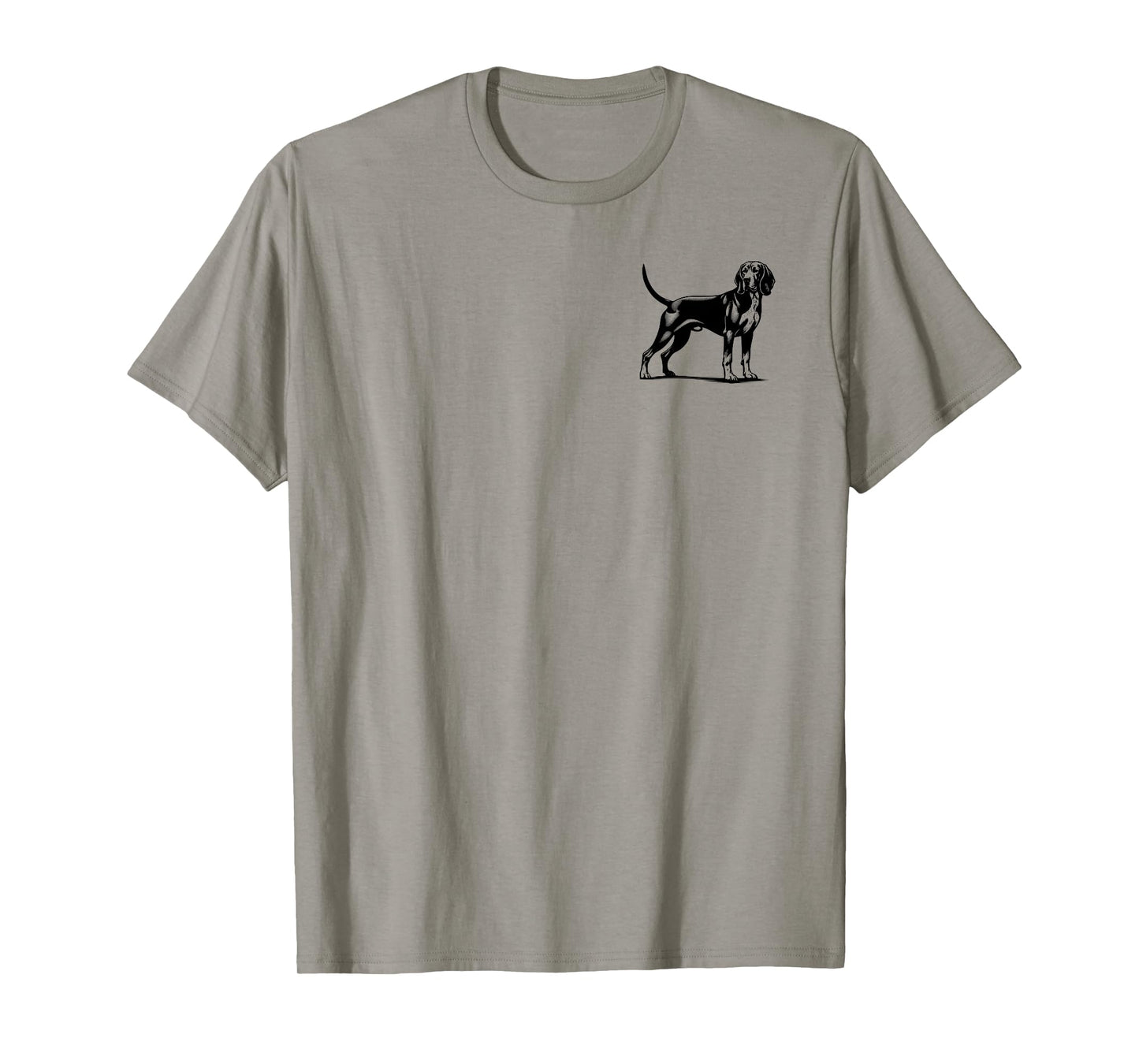 Dog Dad Mom Lover - Monochromatic Redbone Coonhound Men Women T-Shirt