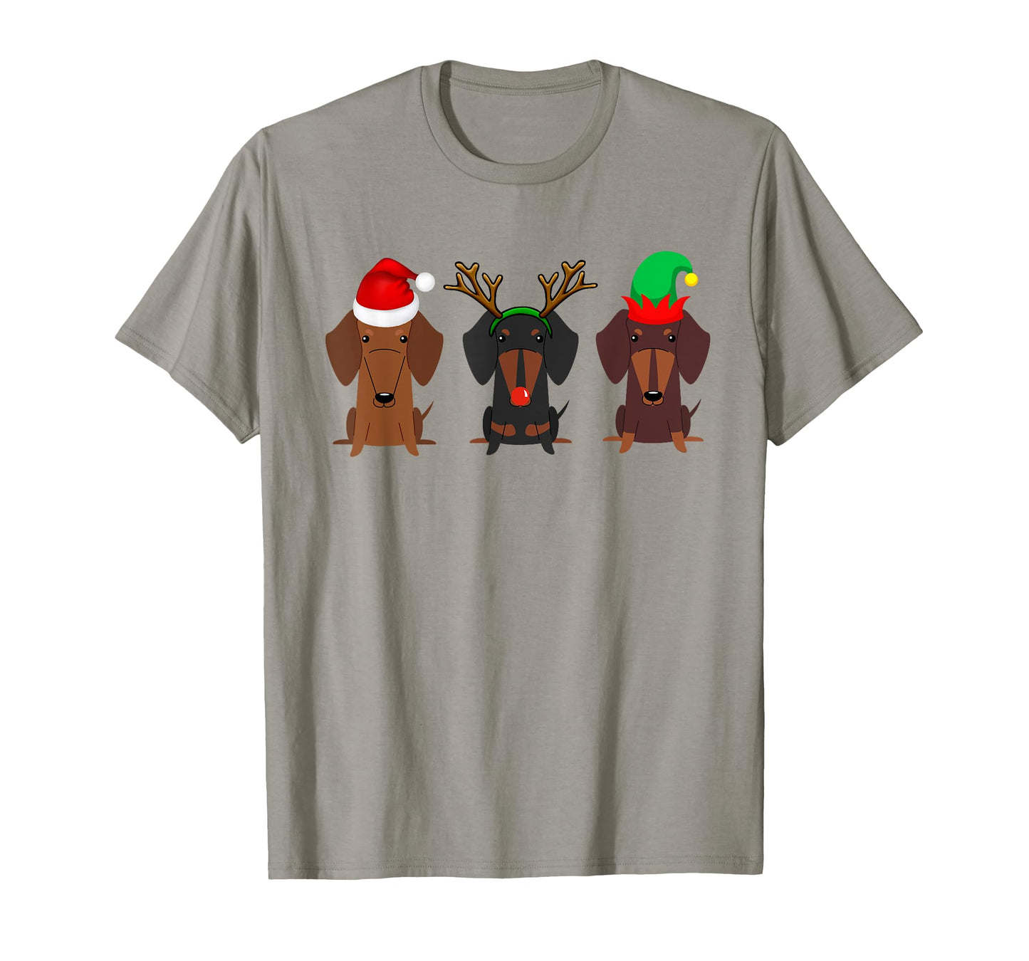 Dachshund Christmas Mom Women Weiner dog gift T-Shirt
