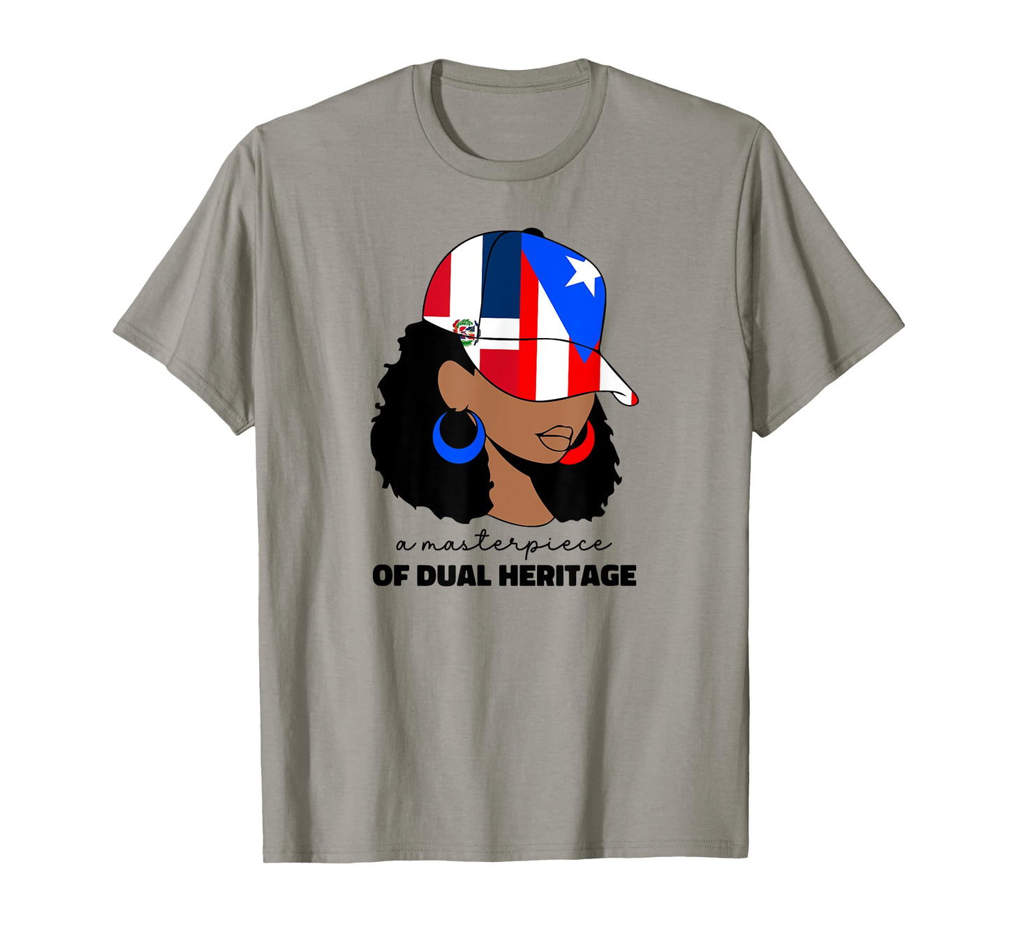 Dominican And Puerto Rican Rico Flag DominiRican Afro Women T-Shirt
