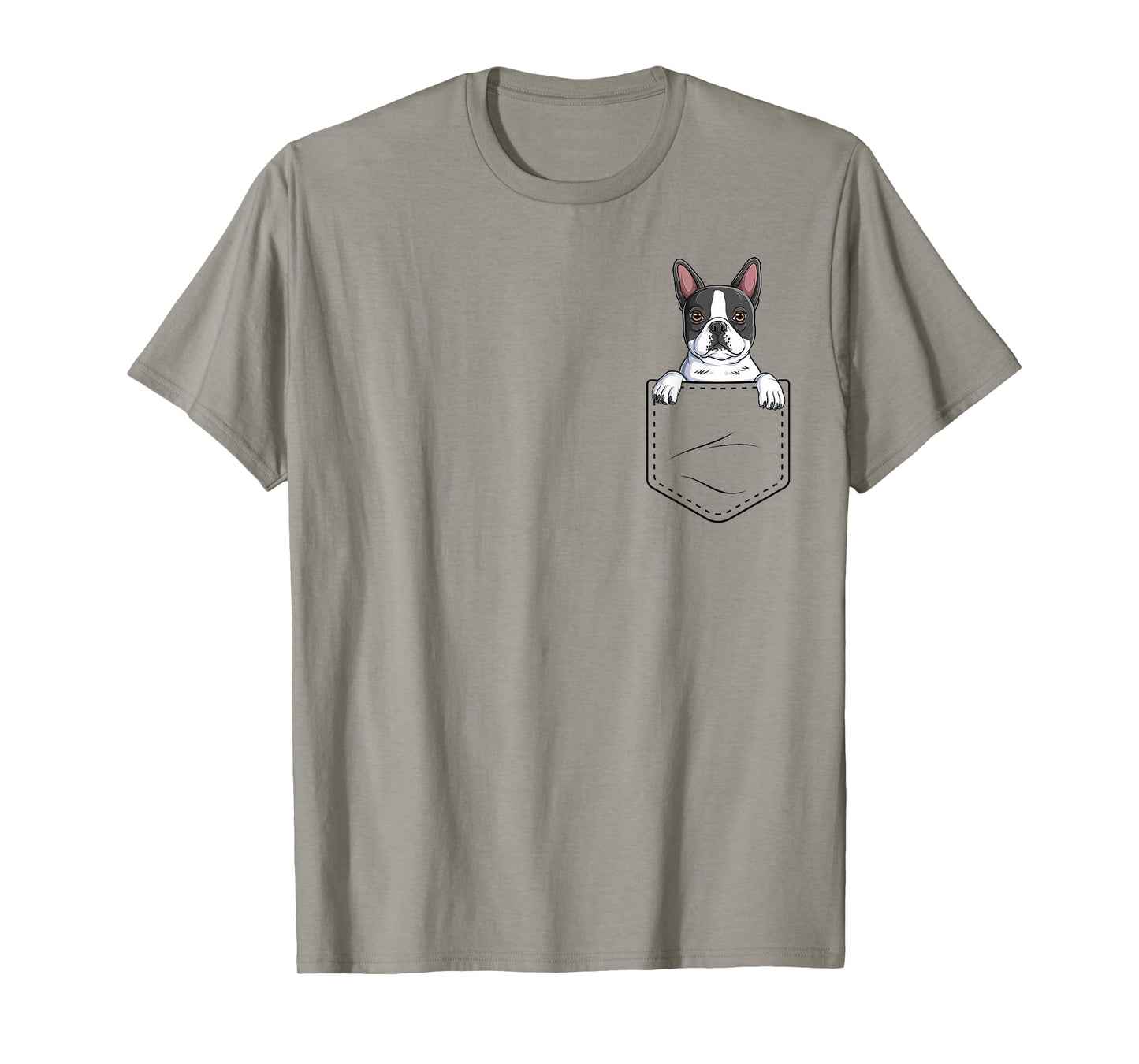 Boston Terrier In The Pocket Cute Boston Terrier Dog Lovers T-Shirt