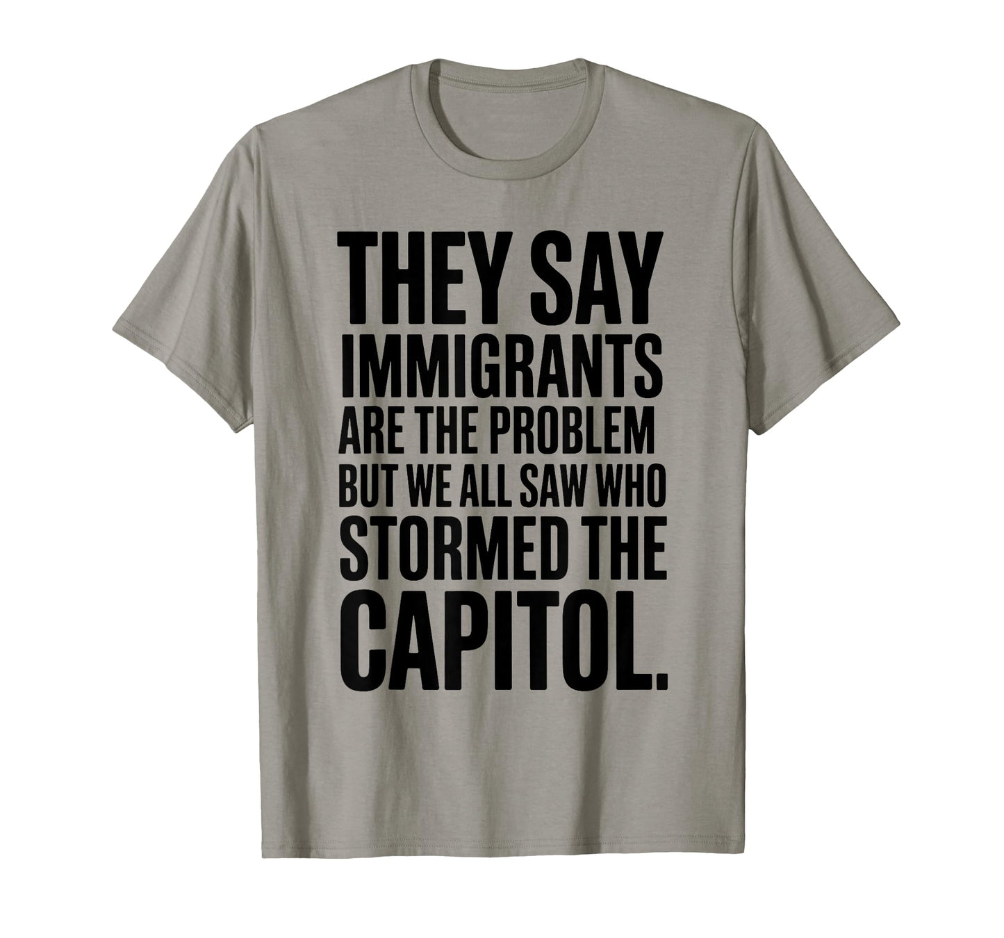 They Say Immigrants Are The Problem But We All Saw Stormed T-Shirt