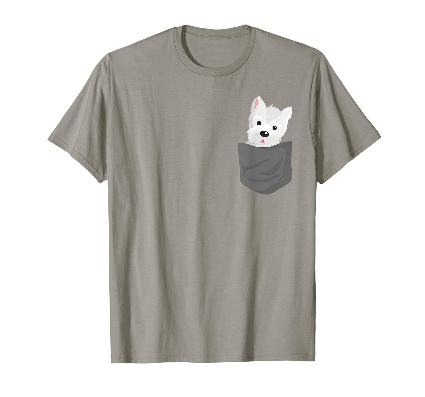 Dog in A Pocket Cute Westie Terrier Lover Puppy T-Shirt