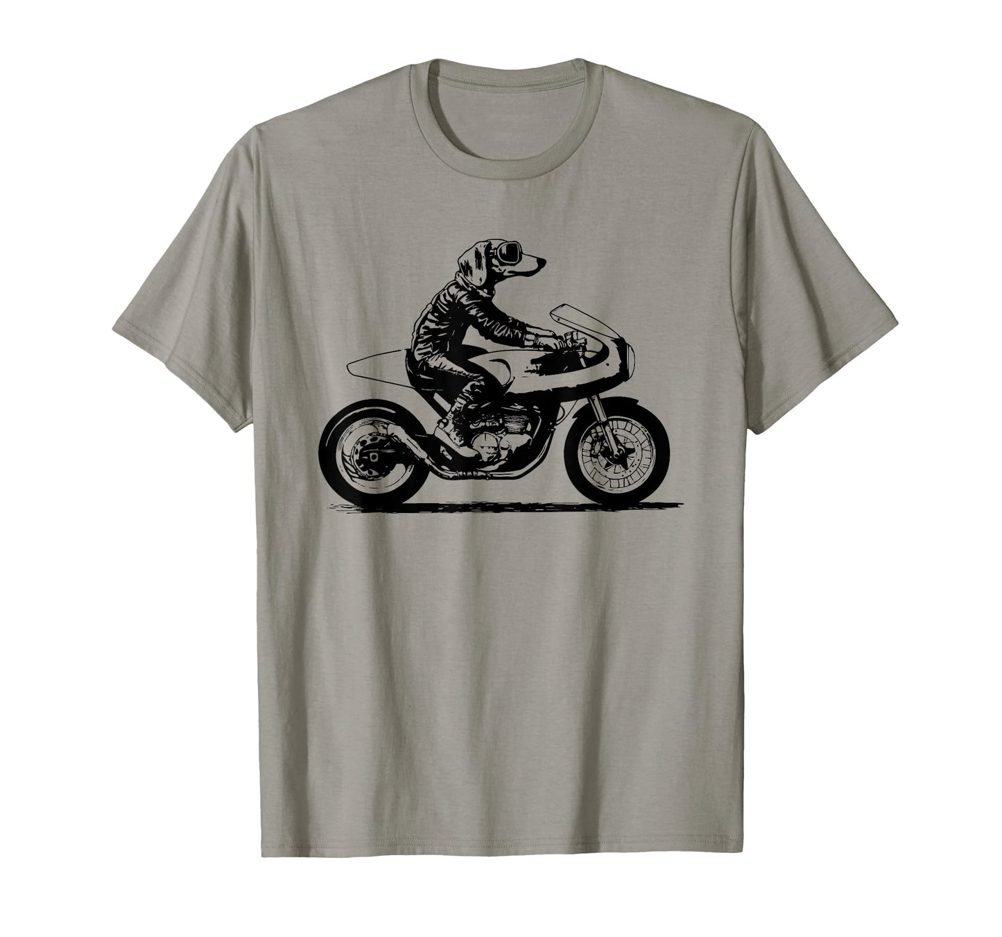 Vintage Dachshund Biker Shirt Retro Motorcycle Dog Lover T-Shirt