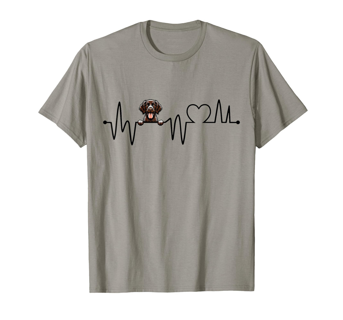 German Wirehaired Pointer Art For Men Women Kids GWP Lover T-Shirt