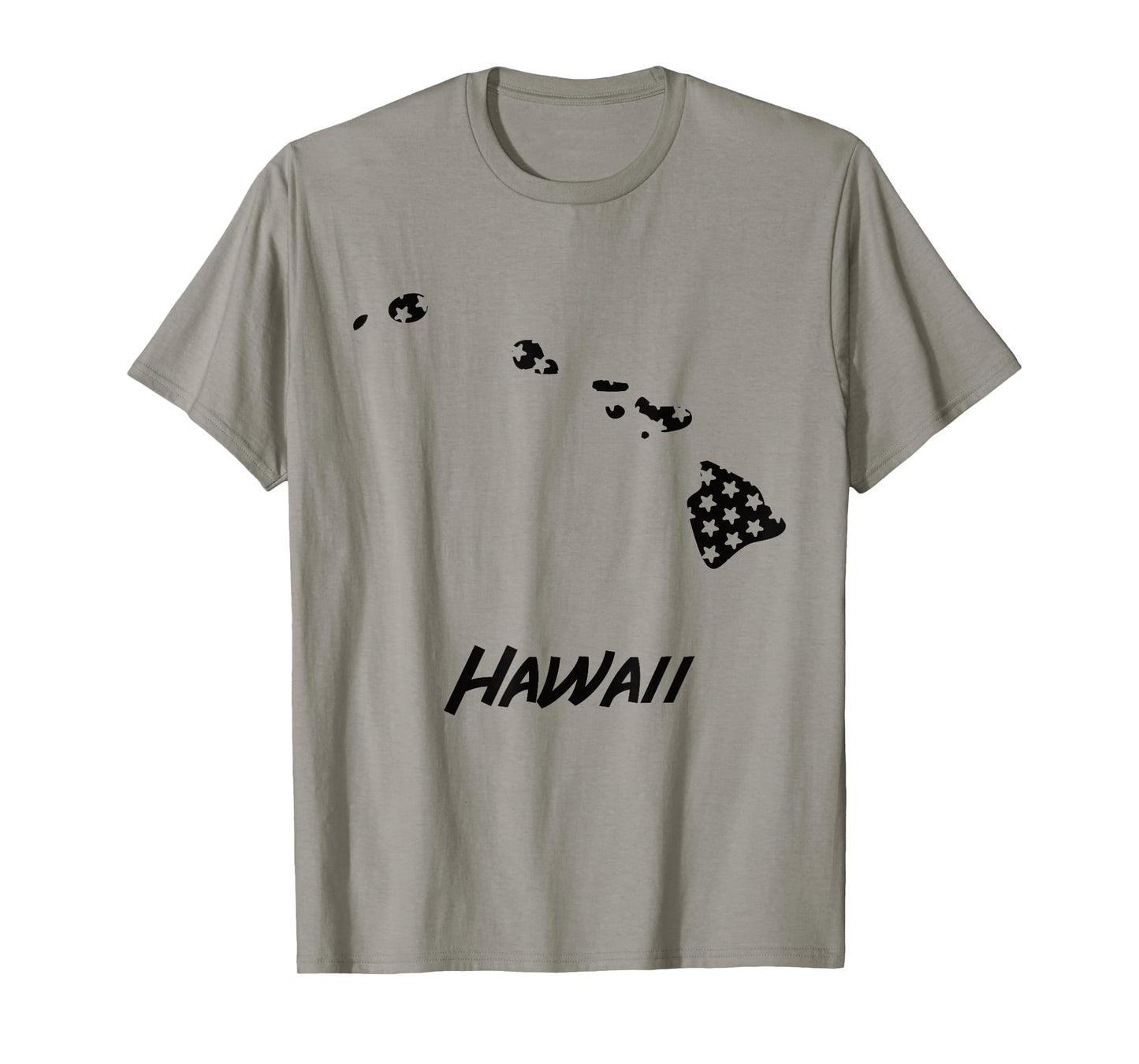 Hawaii USA State Outline Stars Vintage Retro Design T-Shirt