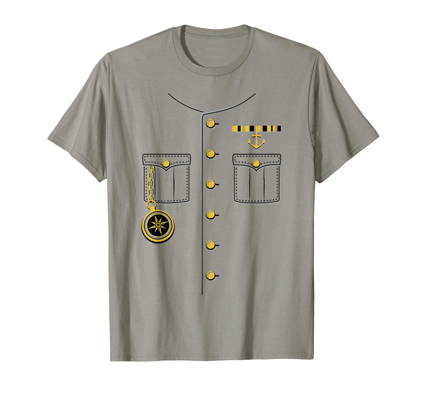 Ship Captain Sailor Skeeper Halloween Costume Outfit T-Shirt
