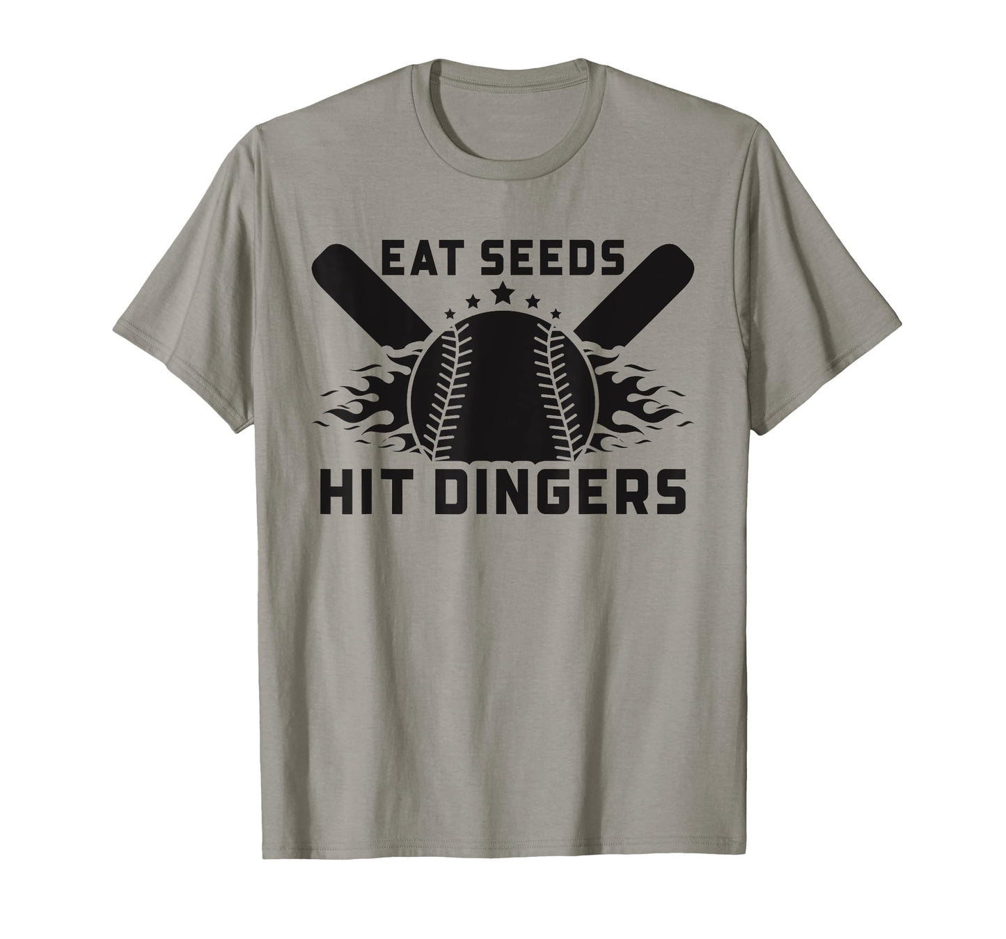 Funny Baseball Softball Sayings Eat Seeds Hit Dingers T-Shirt