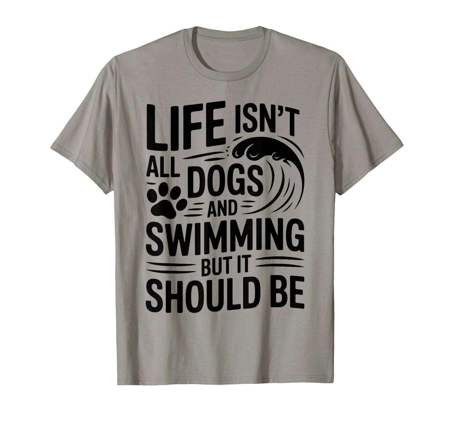Dogs And Swimming Funny Swimmer Swimming T-Shirt
