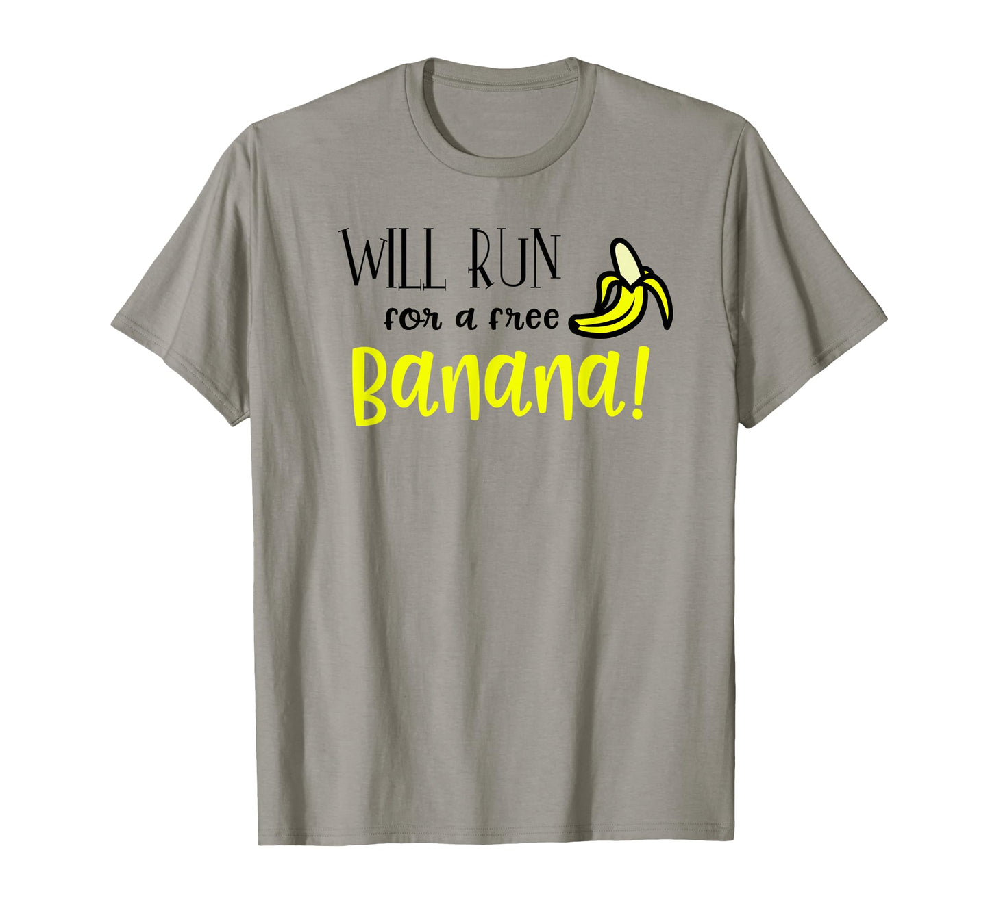 Marathon TShirt Funny Motivation I Running Banana gift tee