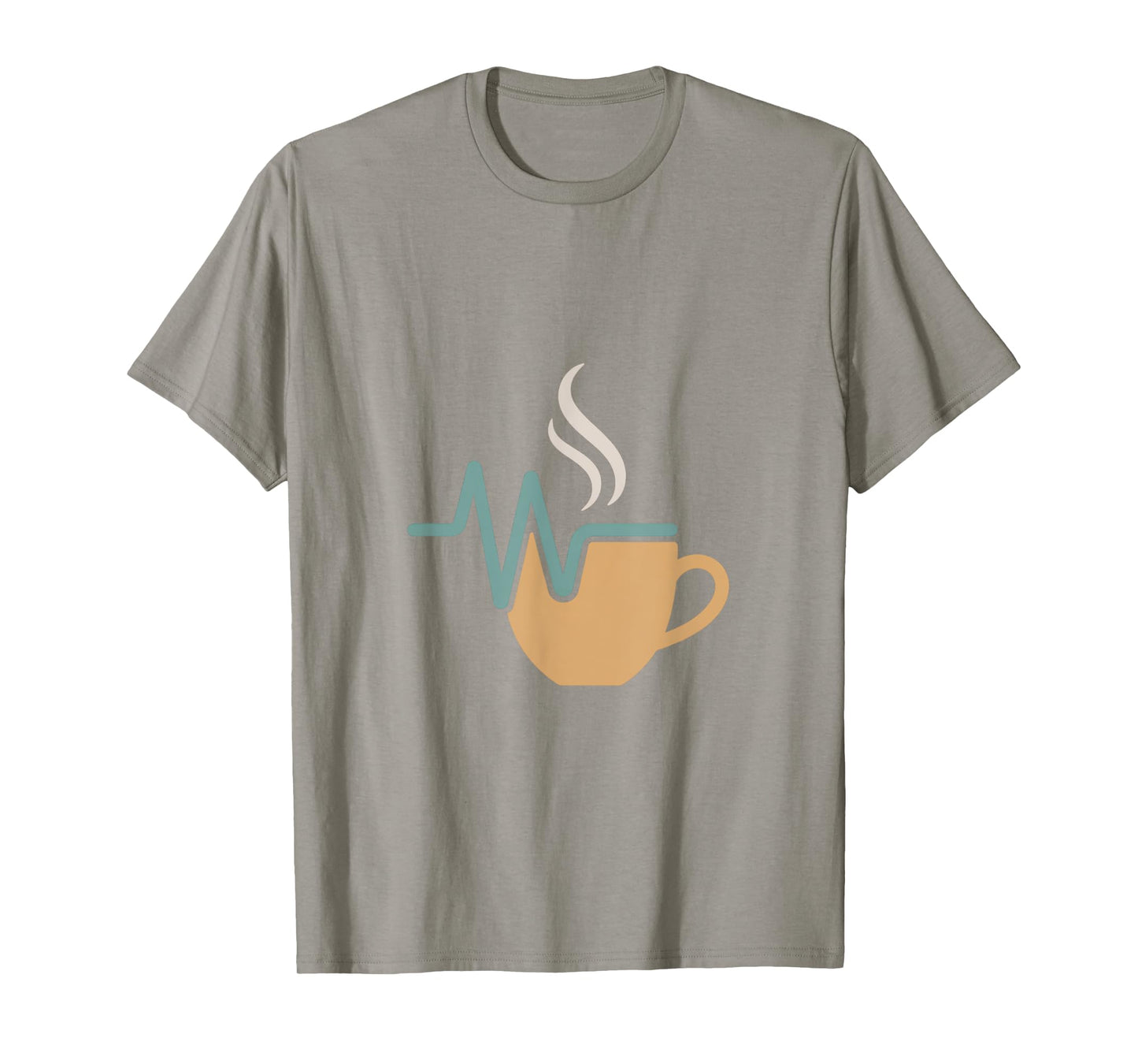 Coffee Heartbeat Mug Design T-Shirt