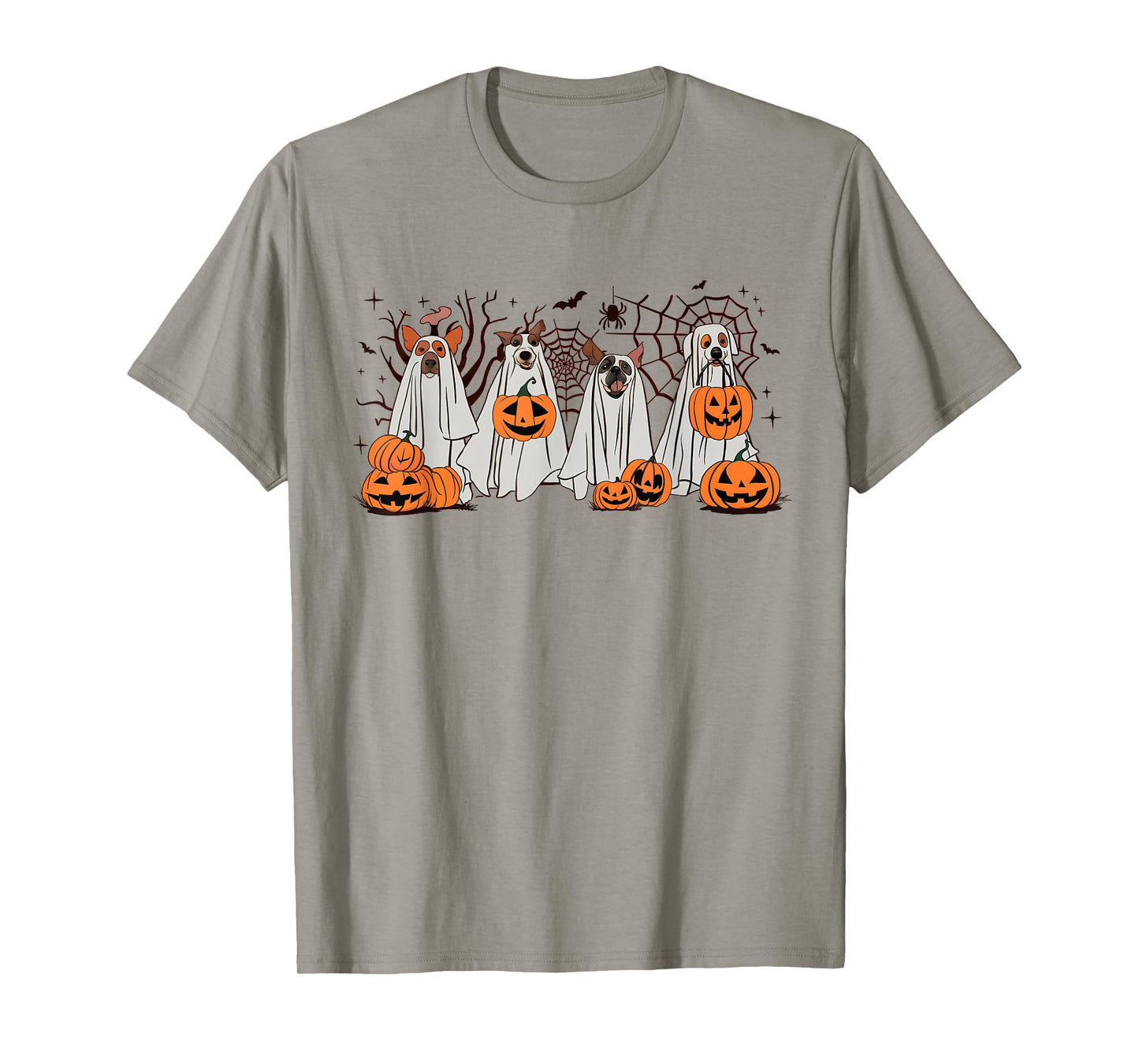 Halloween Boo Dogs Ghost Pumpkins Spooky Dog Lover Outfit Men Women Kids T-Shirt