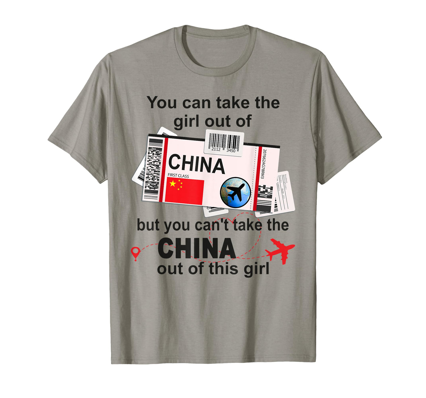 China Girl - China Boarding Pass - China T-Shirt