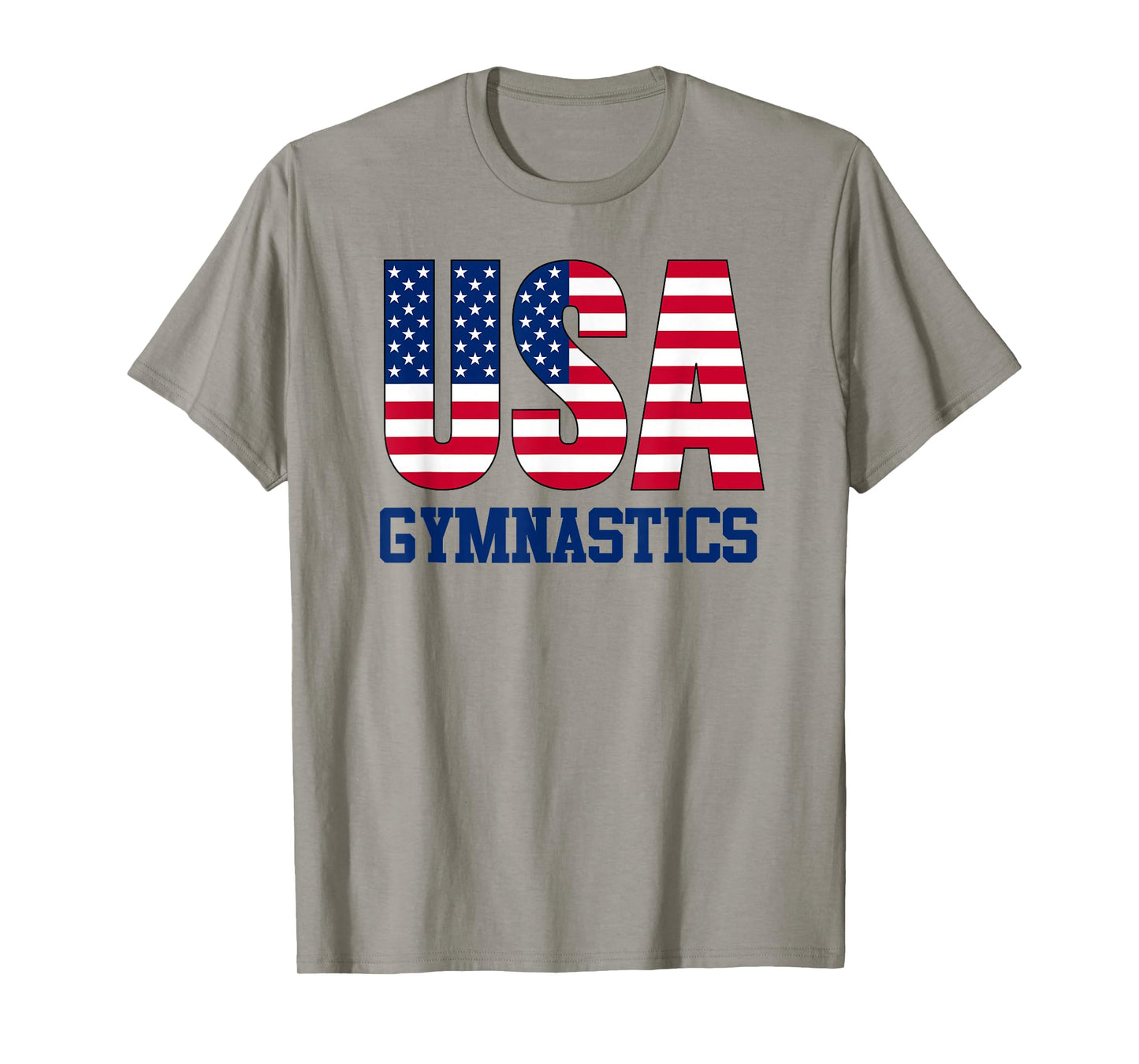 USA with American Flag Gymnastics Sports T-Shirt