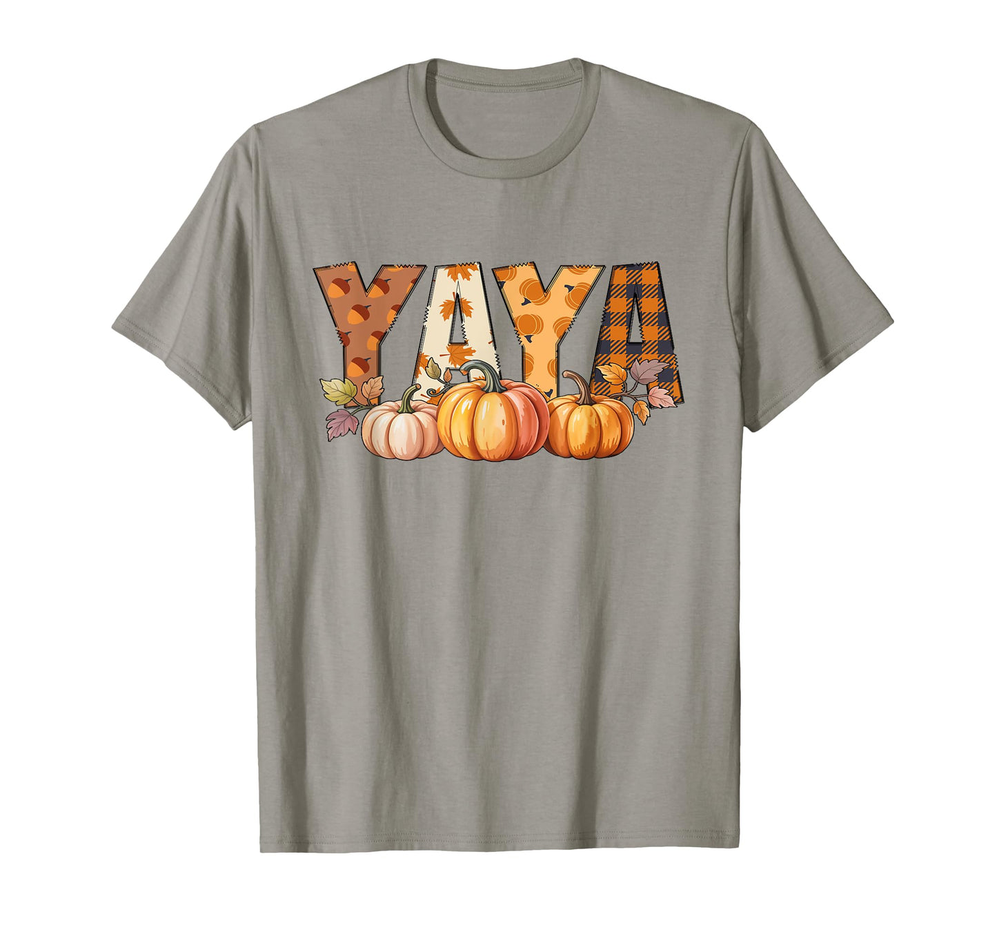 Yaya with Pumpkins Fall Celebration Design for Autumn Fun T-Shirt