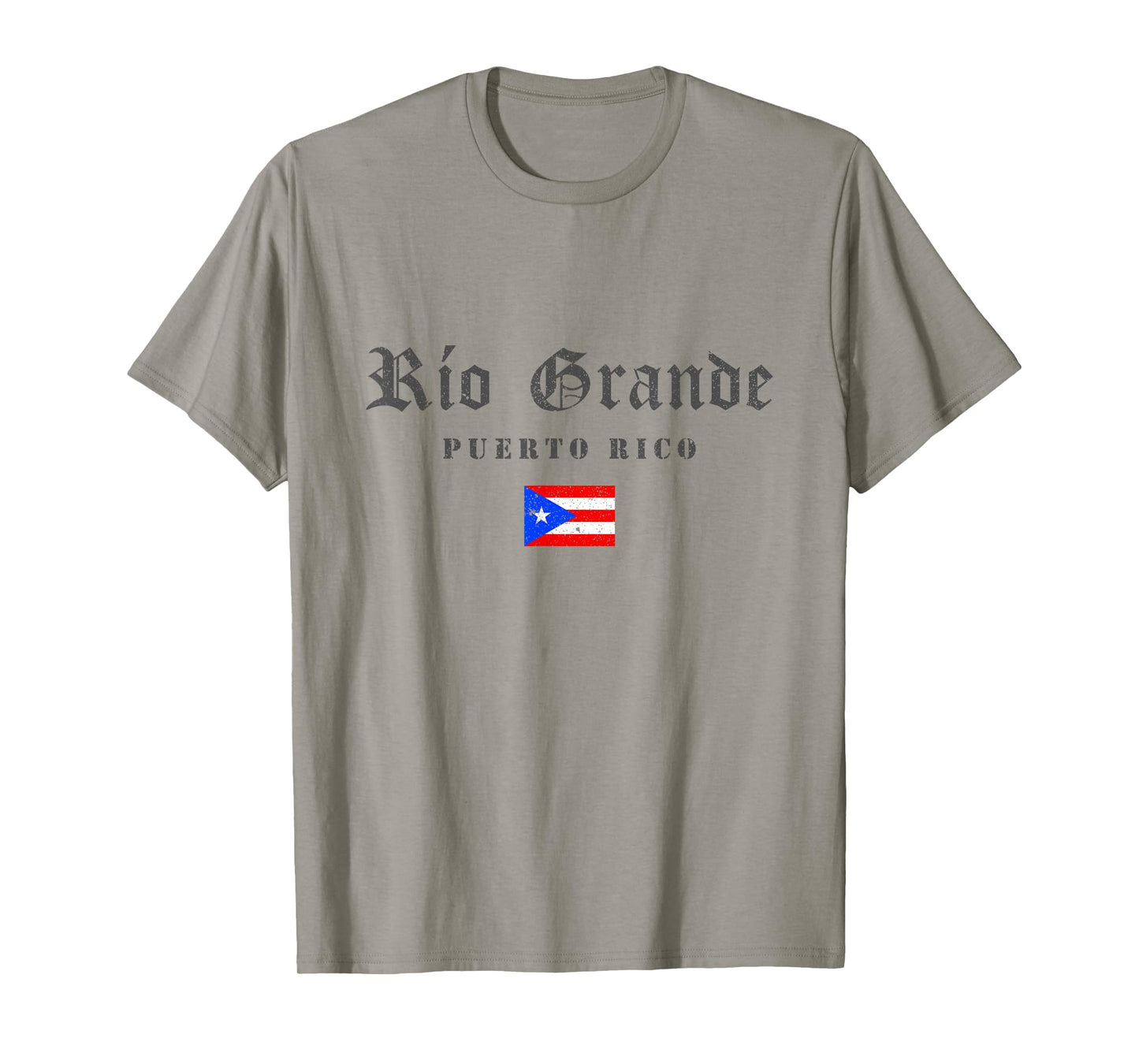 Vintage Río Grande Puerto Rico Flag Pride Home Root Travel T-Shirt