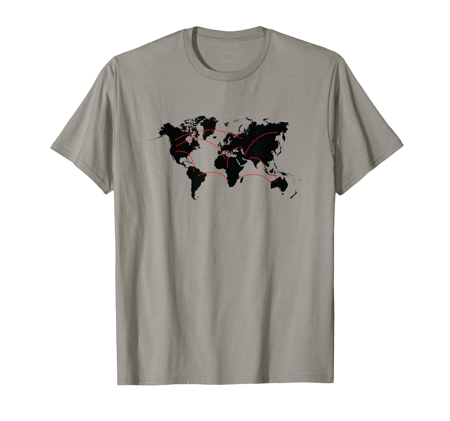 Mark Visited Countries On The Back Travel World Map Traveler T-Shirt