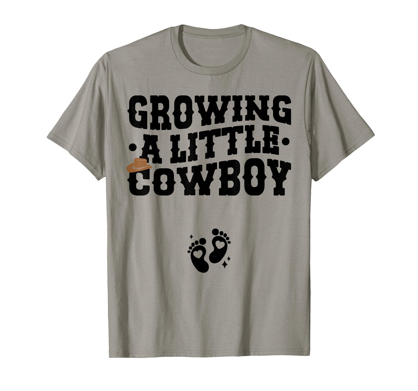 Country Pregnancy Announcement - Growing a Little Cowboy T-Shirt
