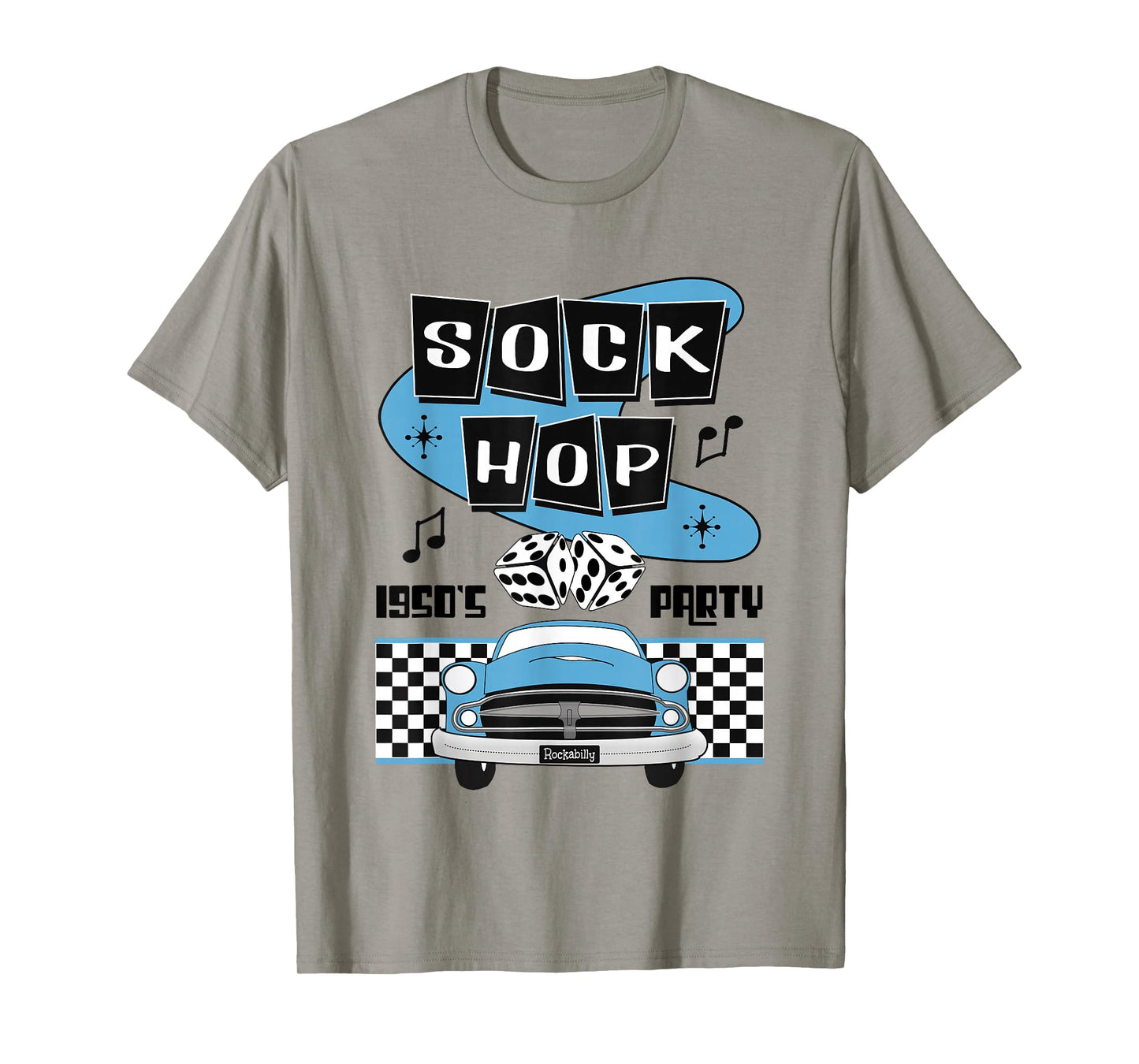 50s Sock Hop Dance Rock N Roll Shirt Rockabilly Classic Car T-Shirt