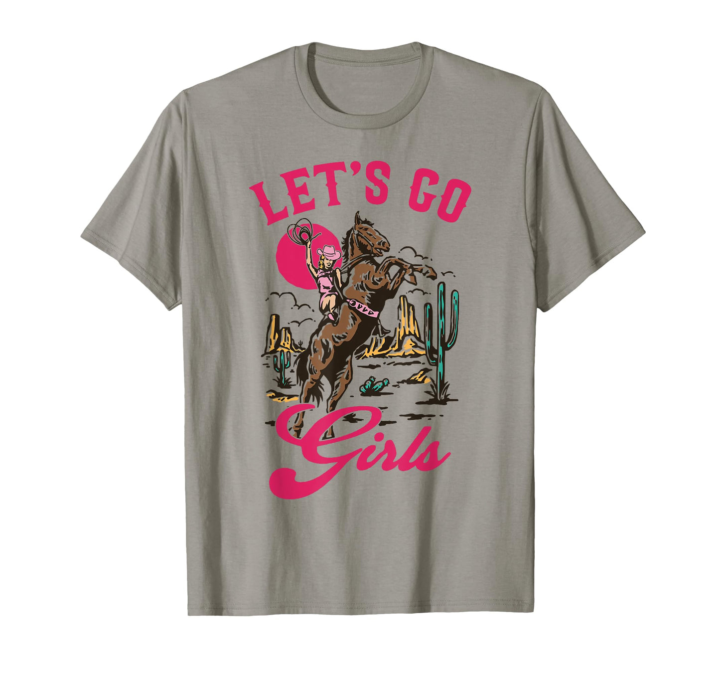 Let's Go Girls Western Desert Cowgirl Bachelorette Matching T-Shirt