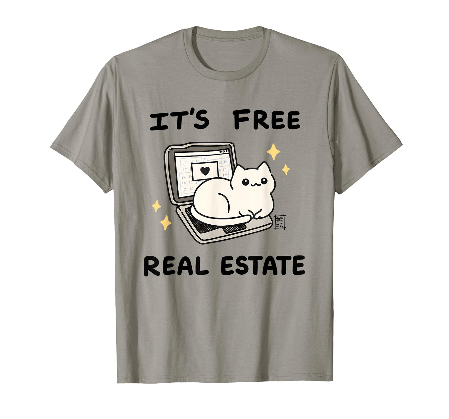 It’s Free Real Estate Laptop Kitty T-Shirt