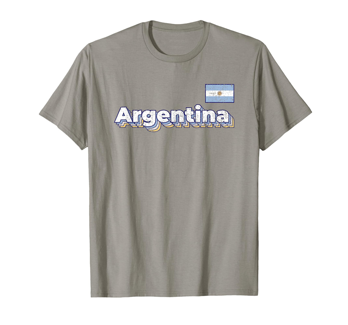 Vintage Retro Argentina Flag Argentinian Pride T-Shirt