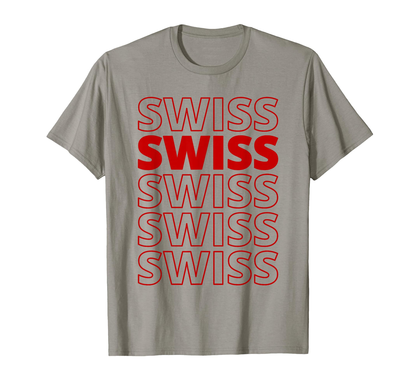 Swiss Heritage Roots Aesthetic Modern Design T-Shirt